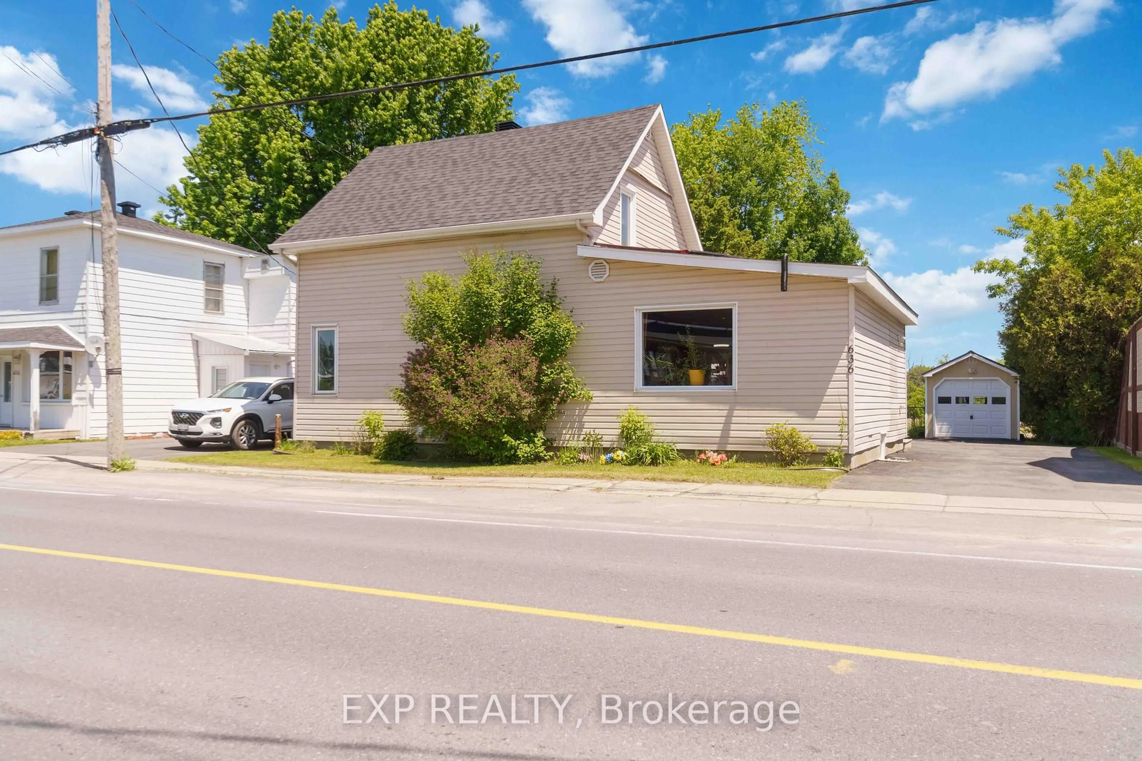 A pic from outside/outdoor area/front of a property/back of a property/a pic from drone, street for 636 County Road 9 N/A, Alfred and Plantagenet Ontario K0B 1L0