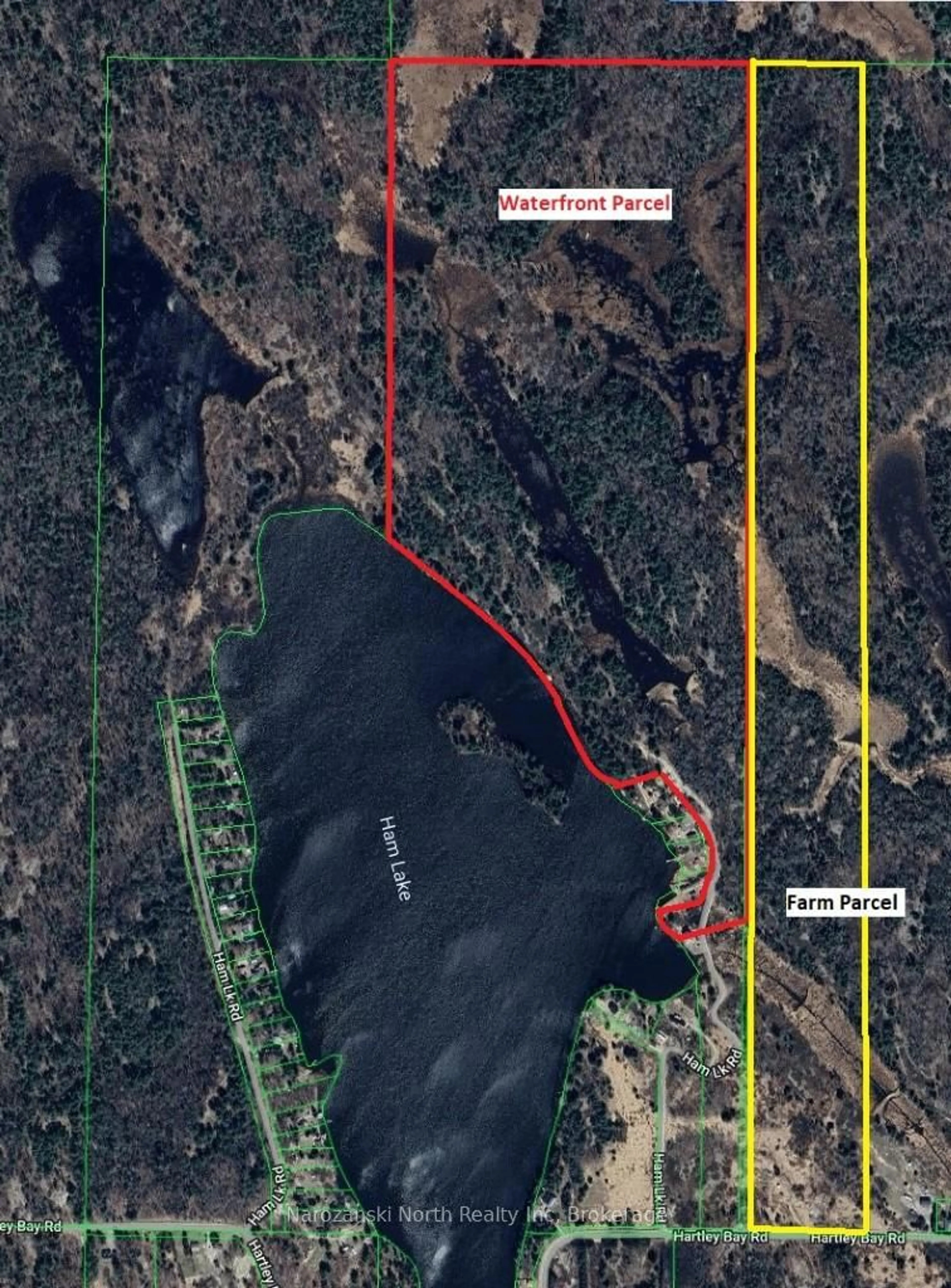 Picture of a map for 556 Hartley Bay Rd, Killarney Ontario P0M 1A0