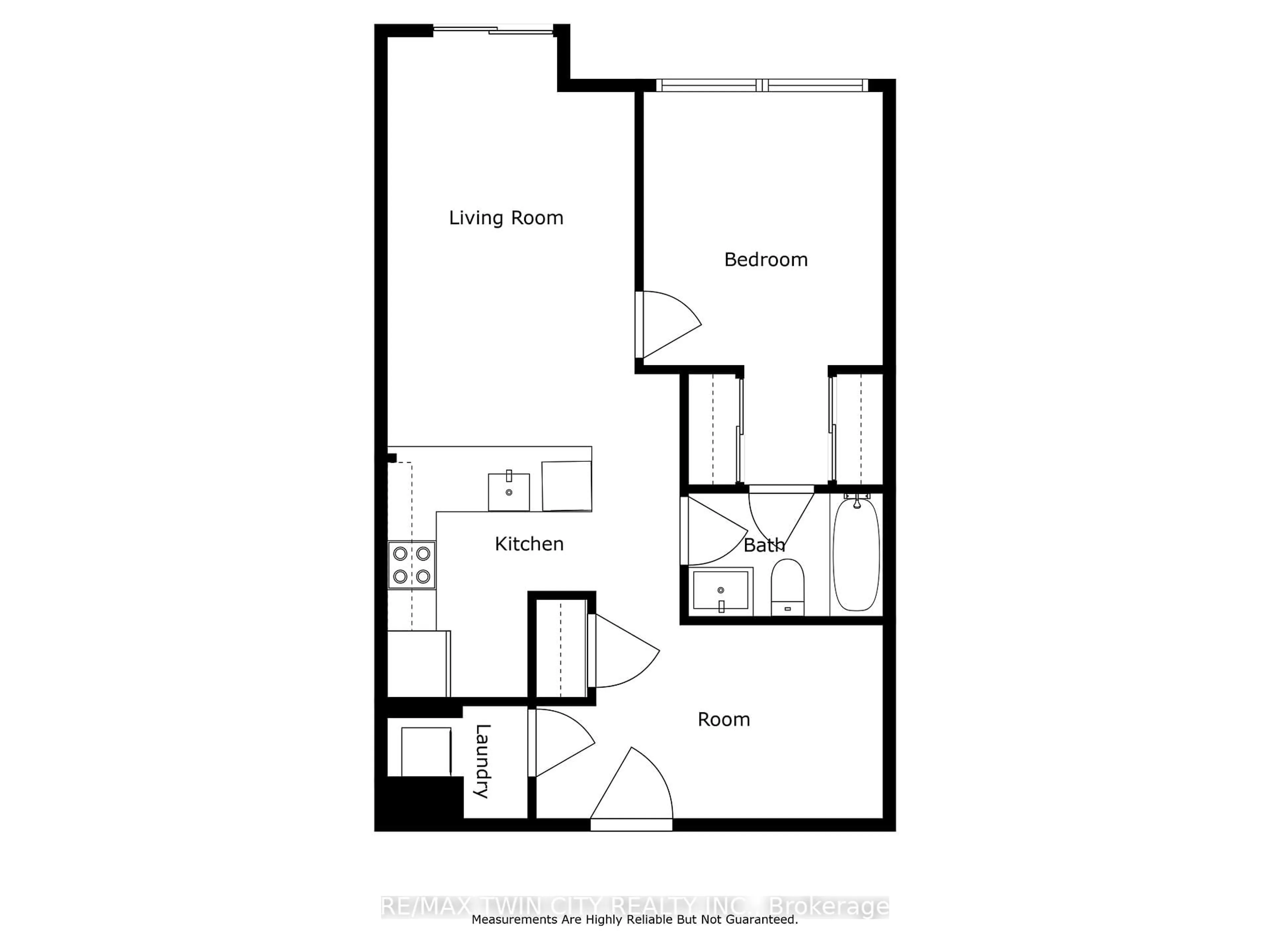 Floor plan for 150 Water St #407, Cambridge Ontario N1R 0B5
