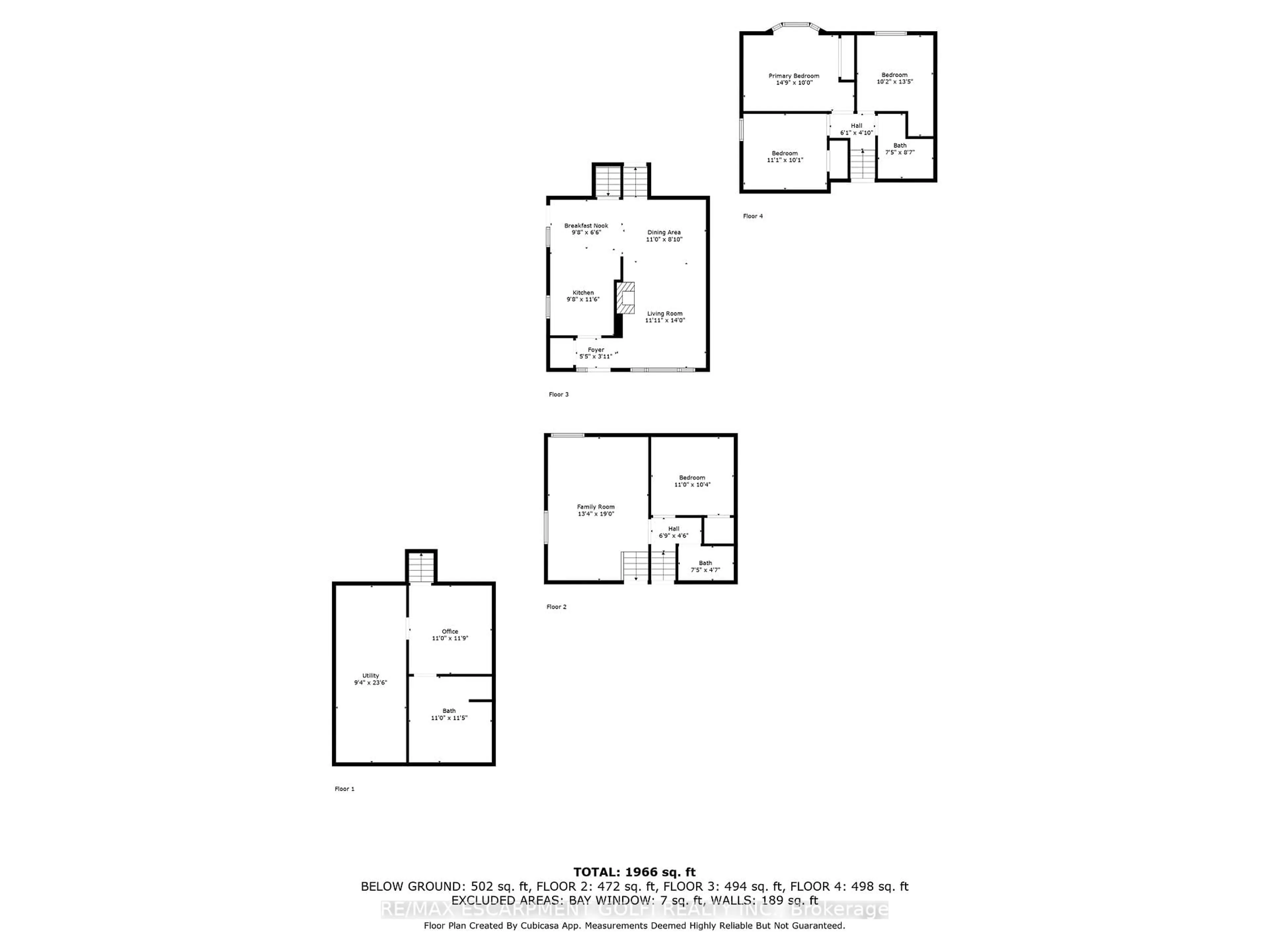 Floor plan for 63 Elora Dr, Hamilton Ontario L9C 6T4