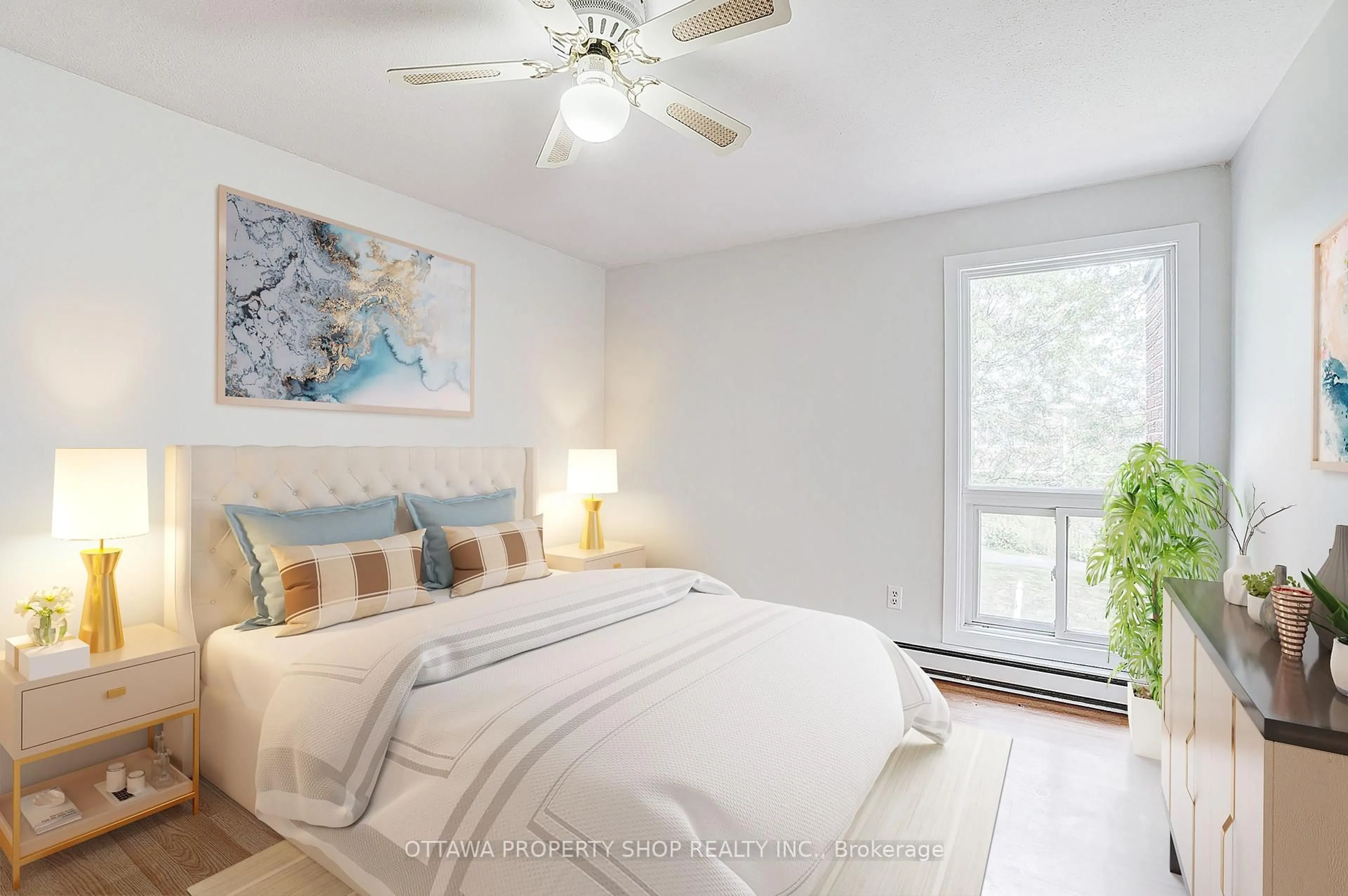Bedroom with bed, unknown for 2939 FAIRLEA Cres #34, Ottawa Ontario K1V 9A5