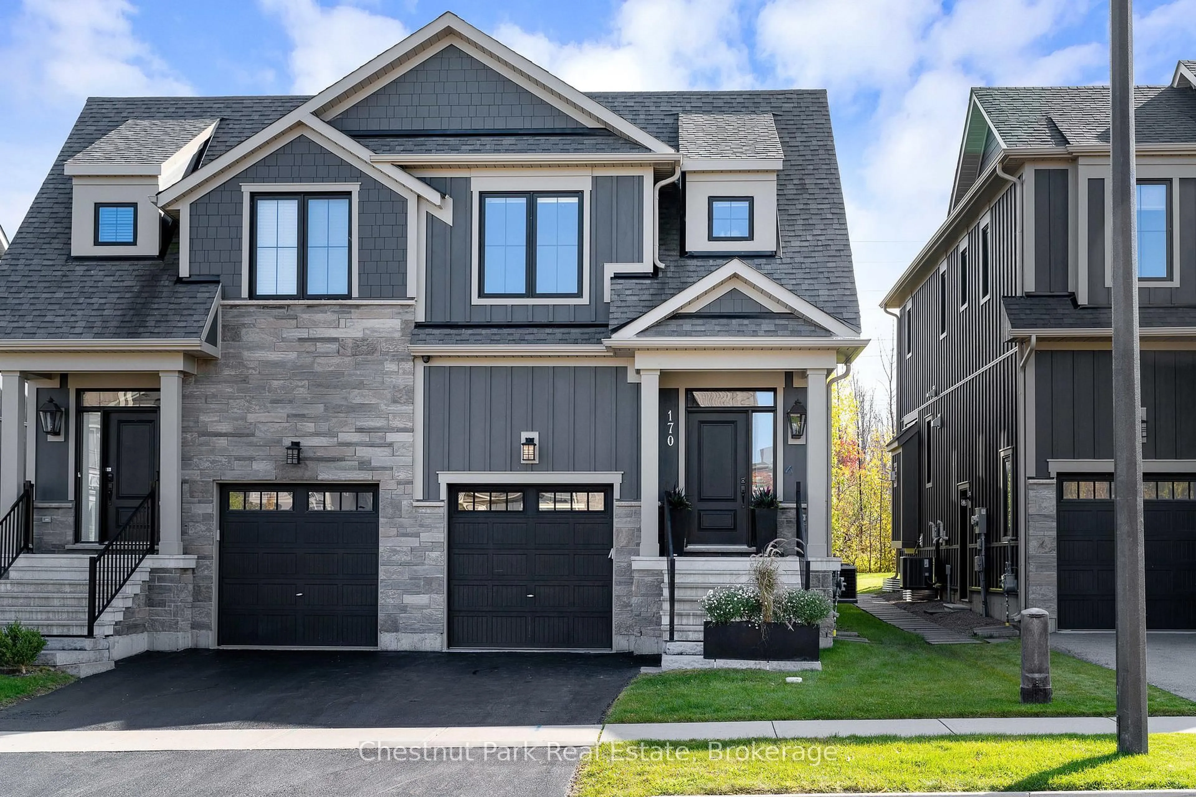 Home with brick exterior material, street for 170 Yellow Birch Cres, Blue Mountains Ontario L9Y 0Z3