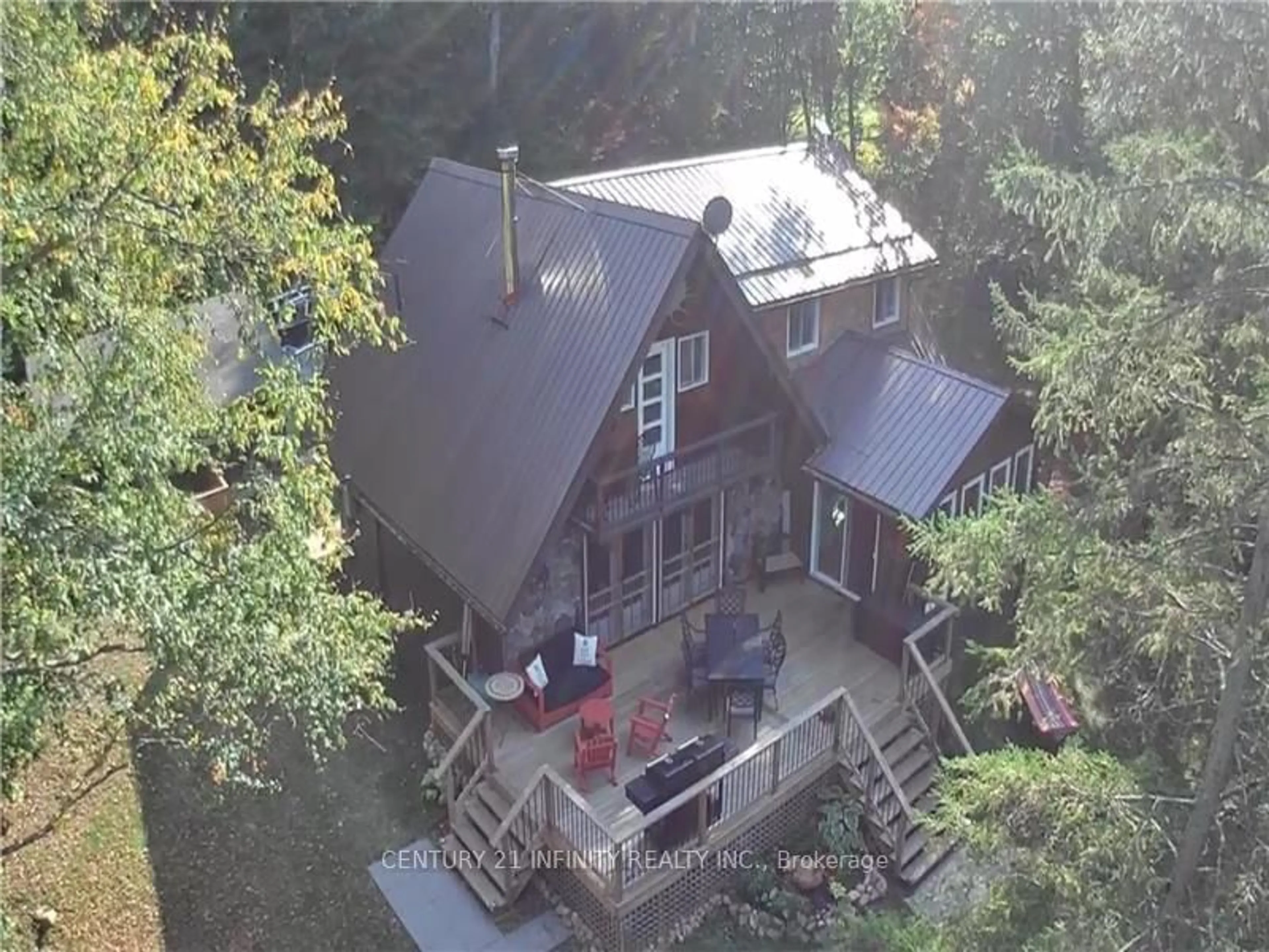A pic from outside/outdoor area/front of a property/back of a property/a pic from drone, unknown for 1124 DAM Rd, Maynooth Ontario K0L 2K0