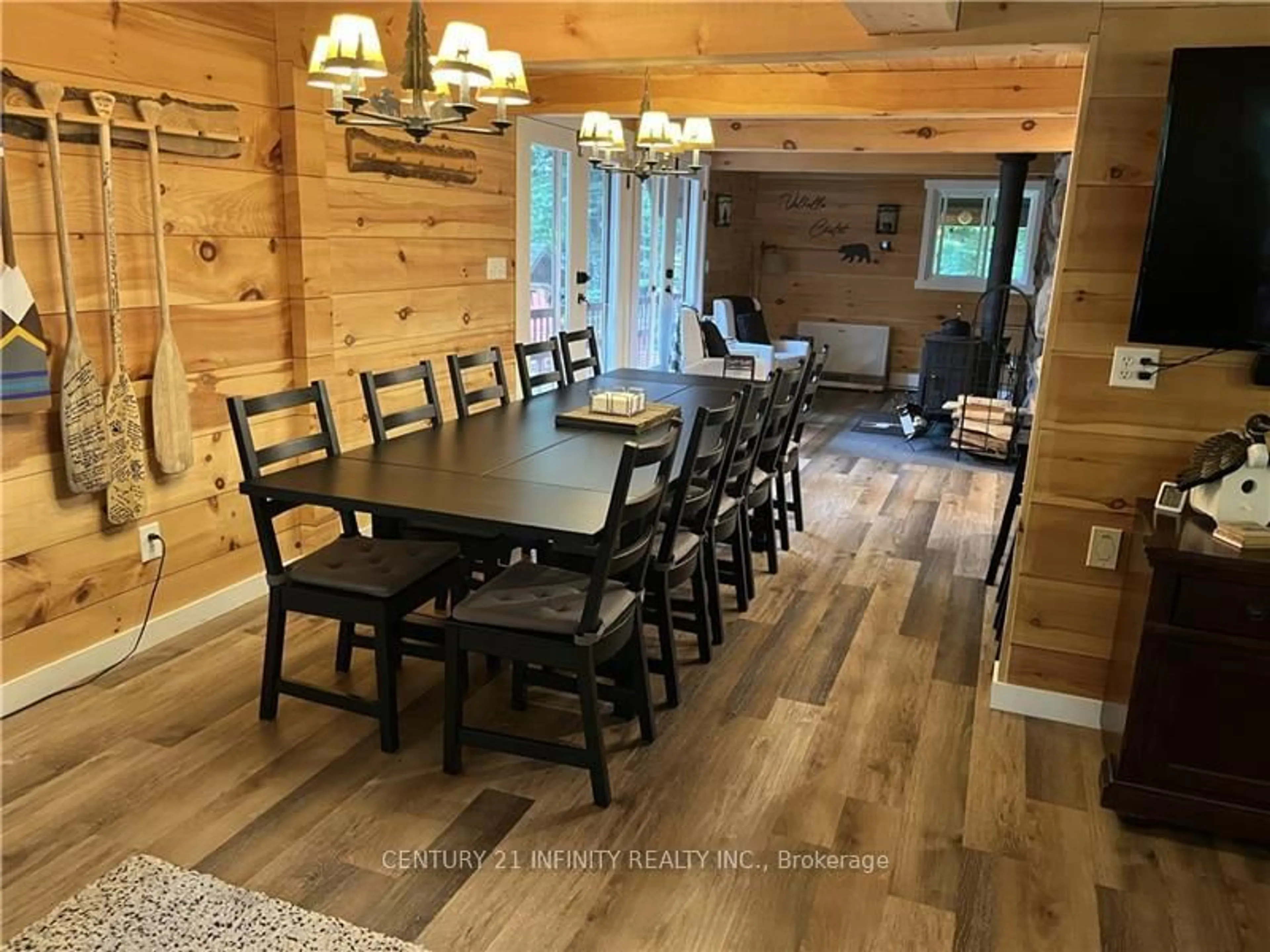 Dining room, wood/laminate floor for 1124 DAM Rd, Maynooth Ontario K0L 2K0