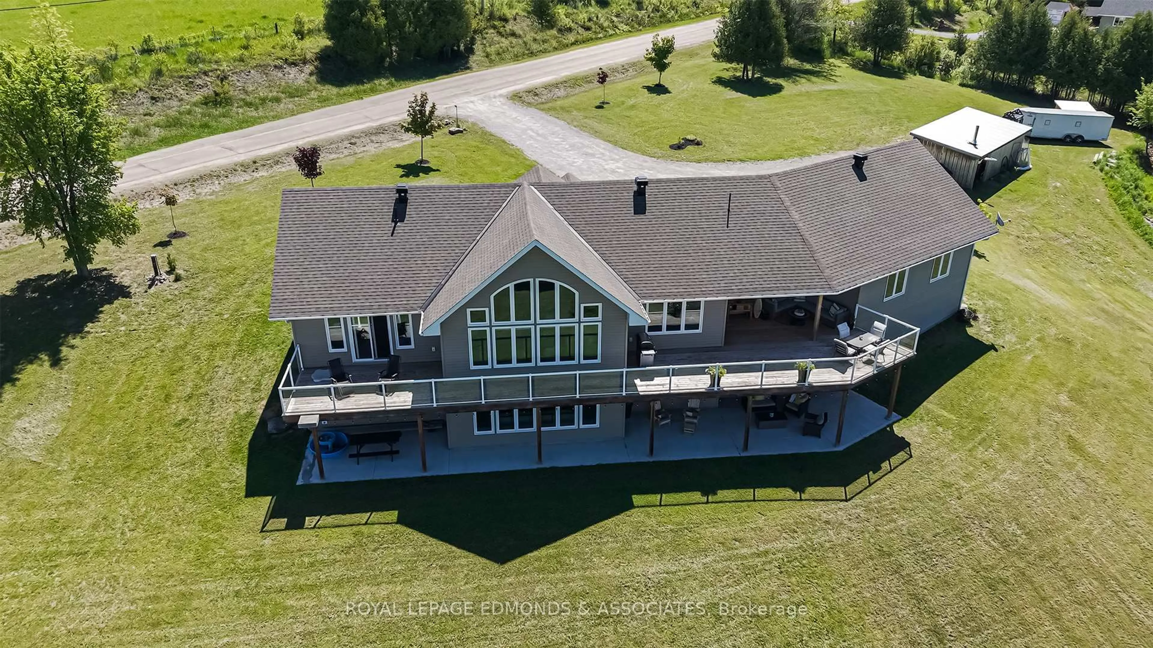 A pic from outside/outdoor area/front of a property/back of a property/a pic from drone, building for 281 Point Church Rd, Eganville Ontario K0J 1T0