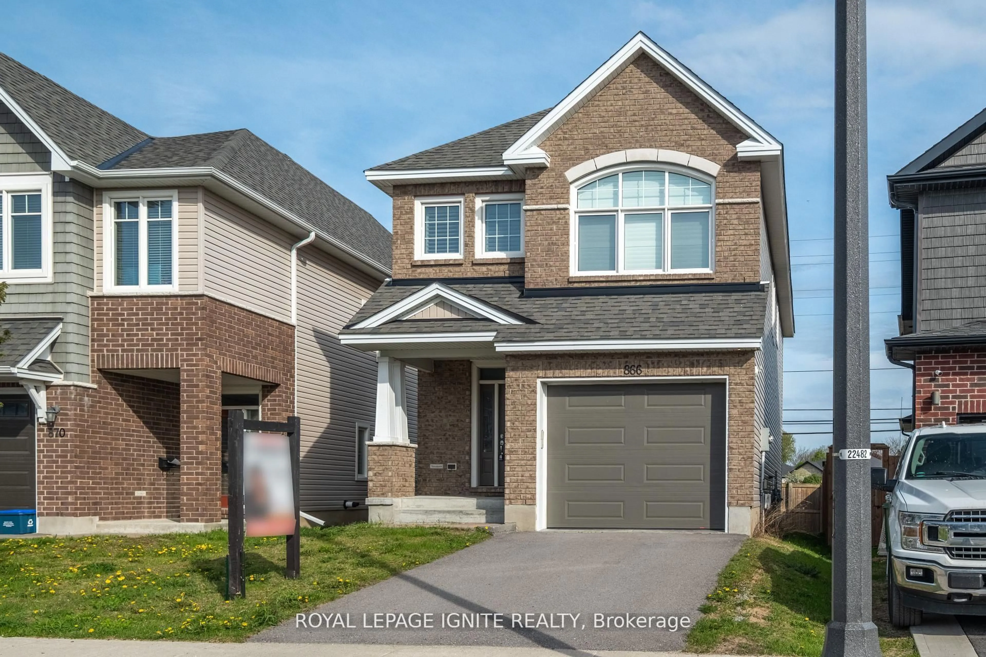 Home with brick exterior material, street for 866 Riverview Way, Kingston Ontario K7K 0J2