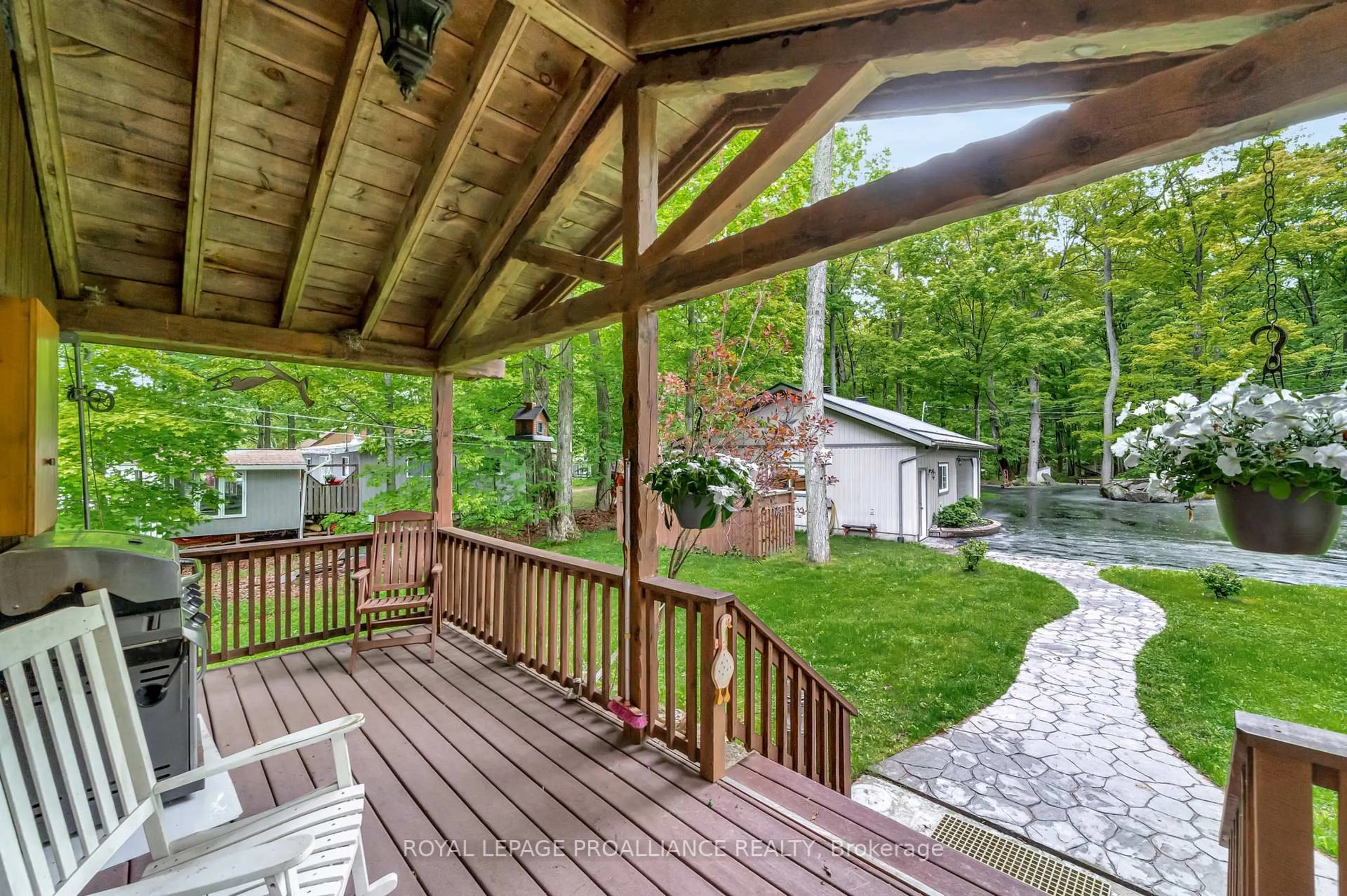 Patio, forest/trees view for 919 Cook Rd, Limoges Ontario K0K 2M0