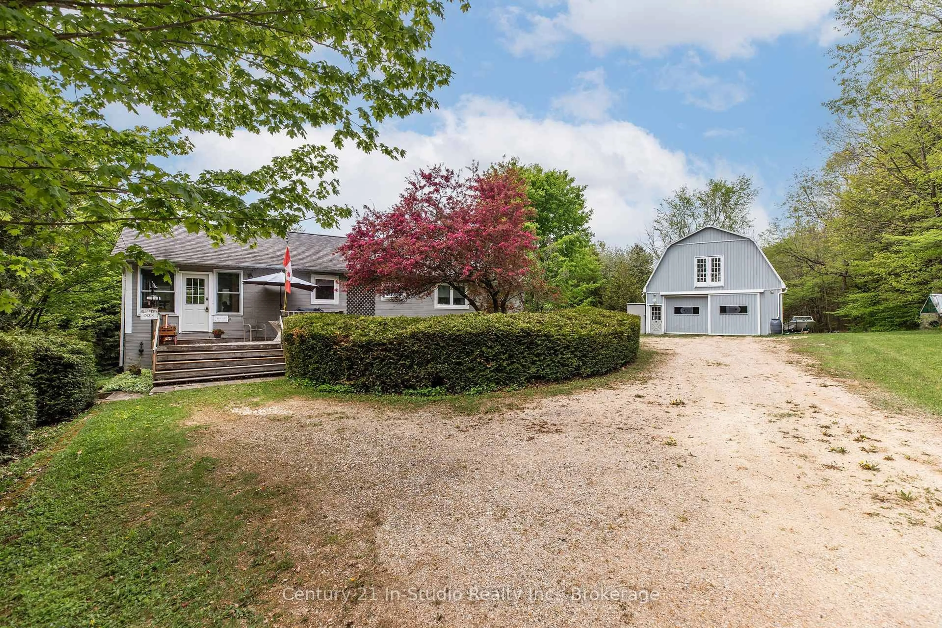 A pic from outside/outdoor area/front of a property/back of a property/a pic from drone, street for 305207 South Line A, Grey Highlands Ontario N0C 1K0
