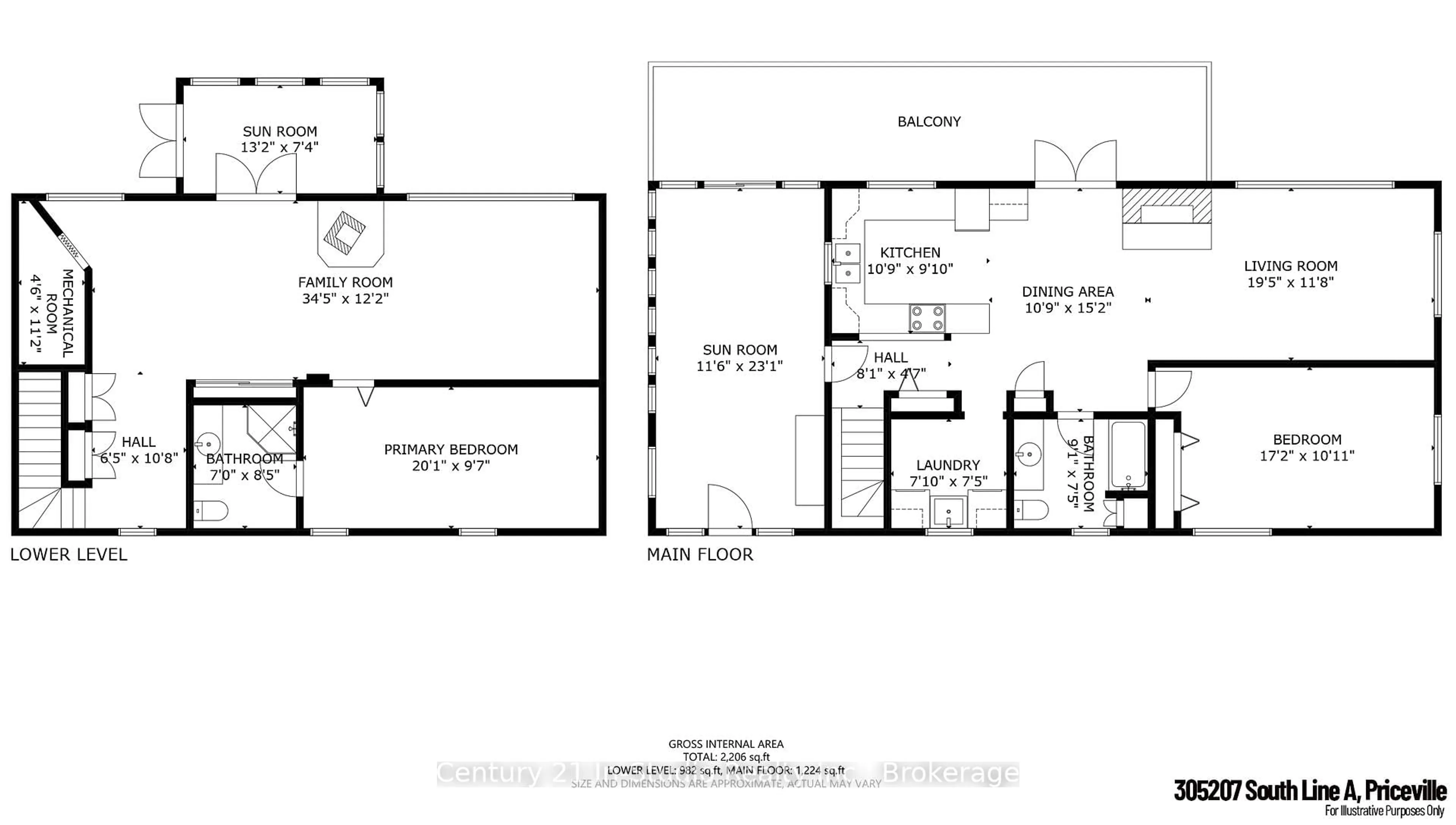 Floor plan for 305207 South Line A, Grey Highlands Ontario N0C 1K0