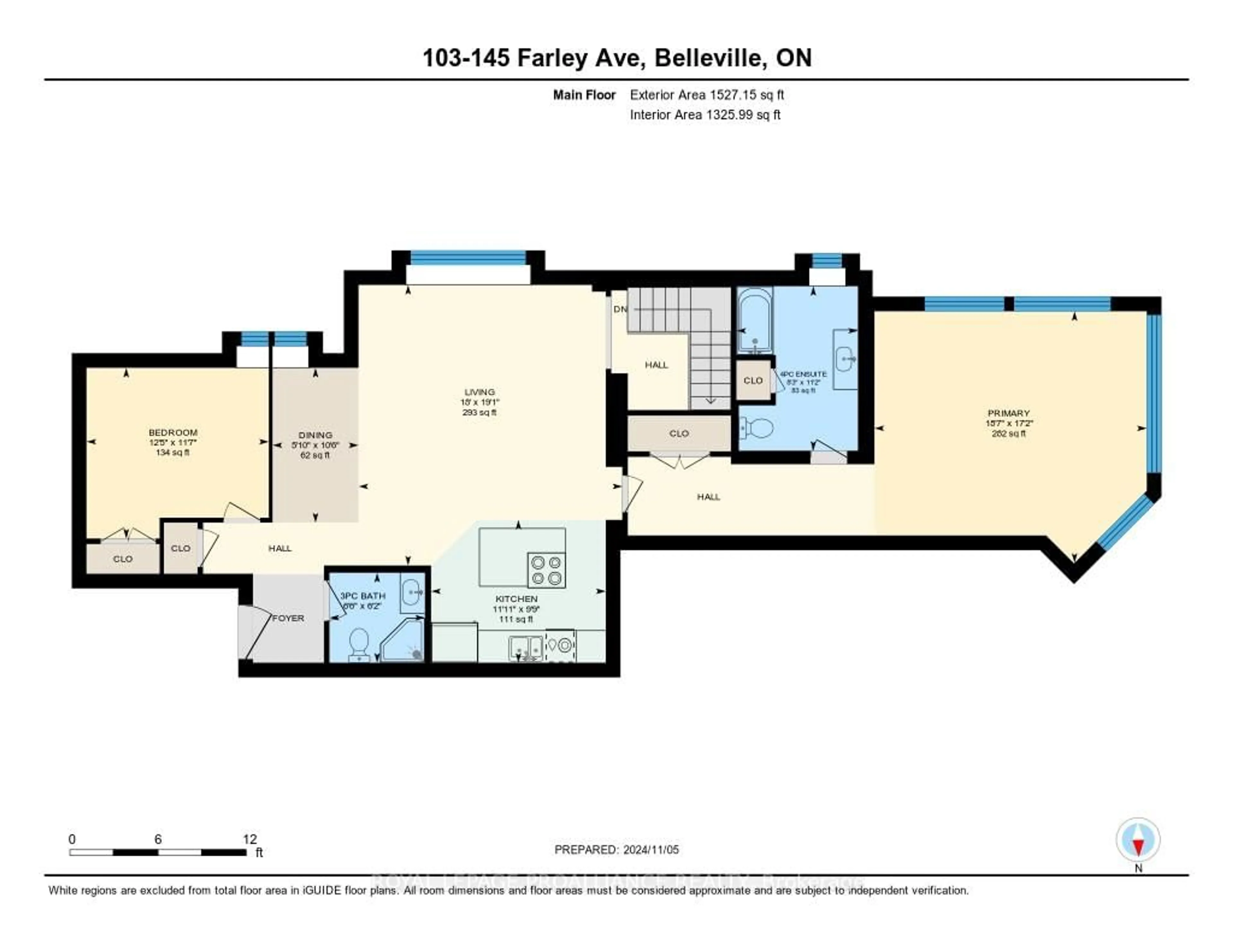 Floor plan for 145 Farley Ave #103, Belleville Ontario K8N 4L1