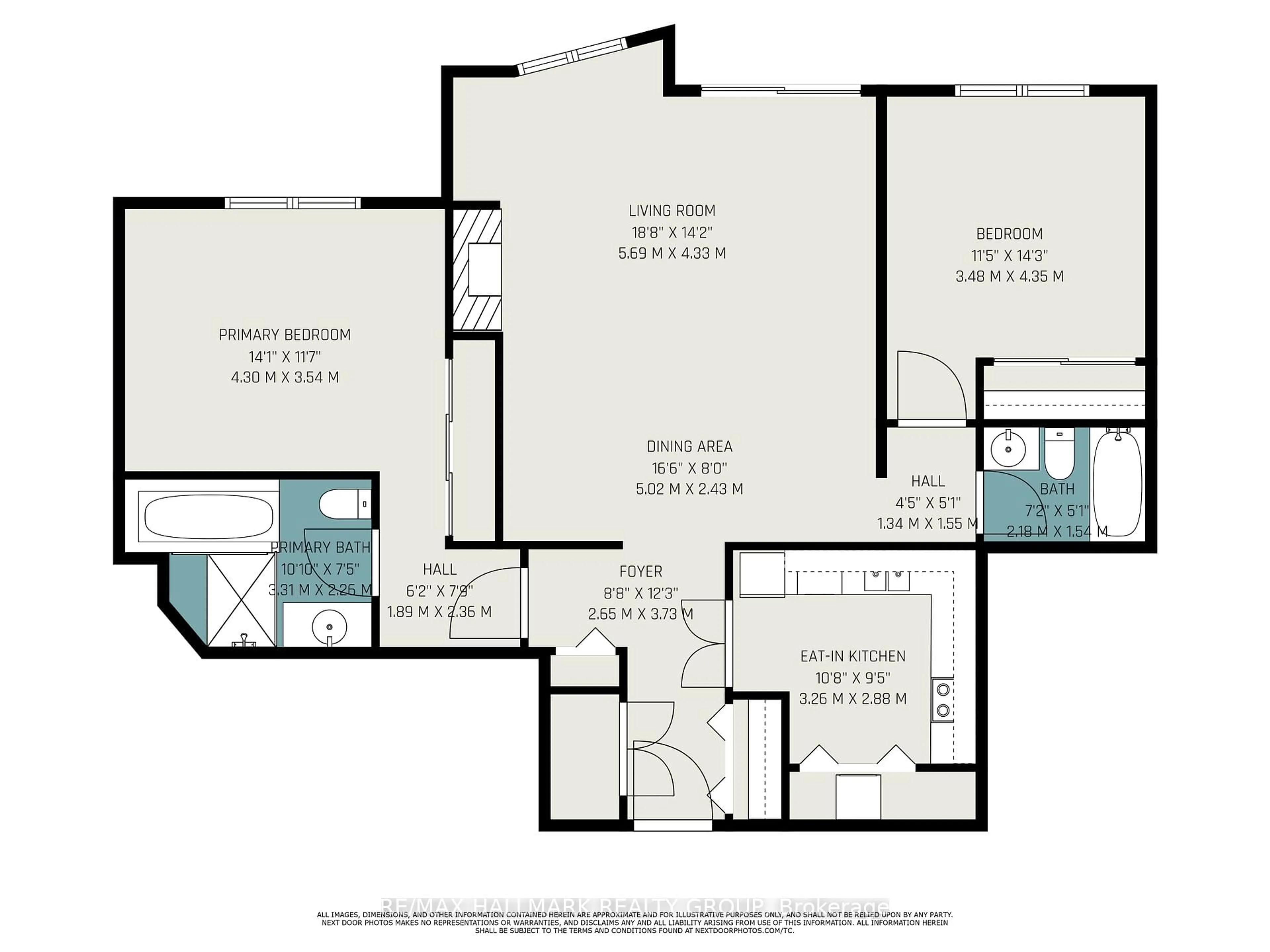 Floor plan for 3099 Carling Ave #108, Ottawa Ontario K2H 5A6