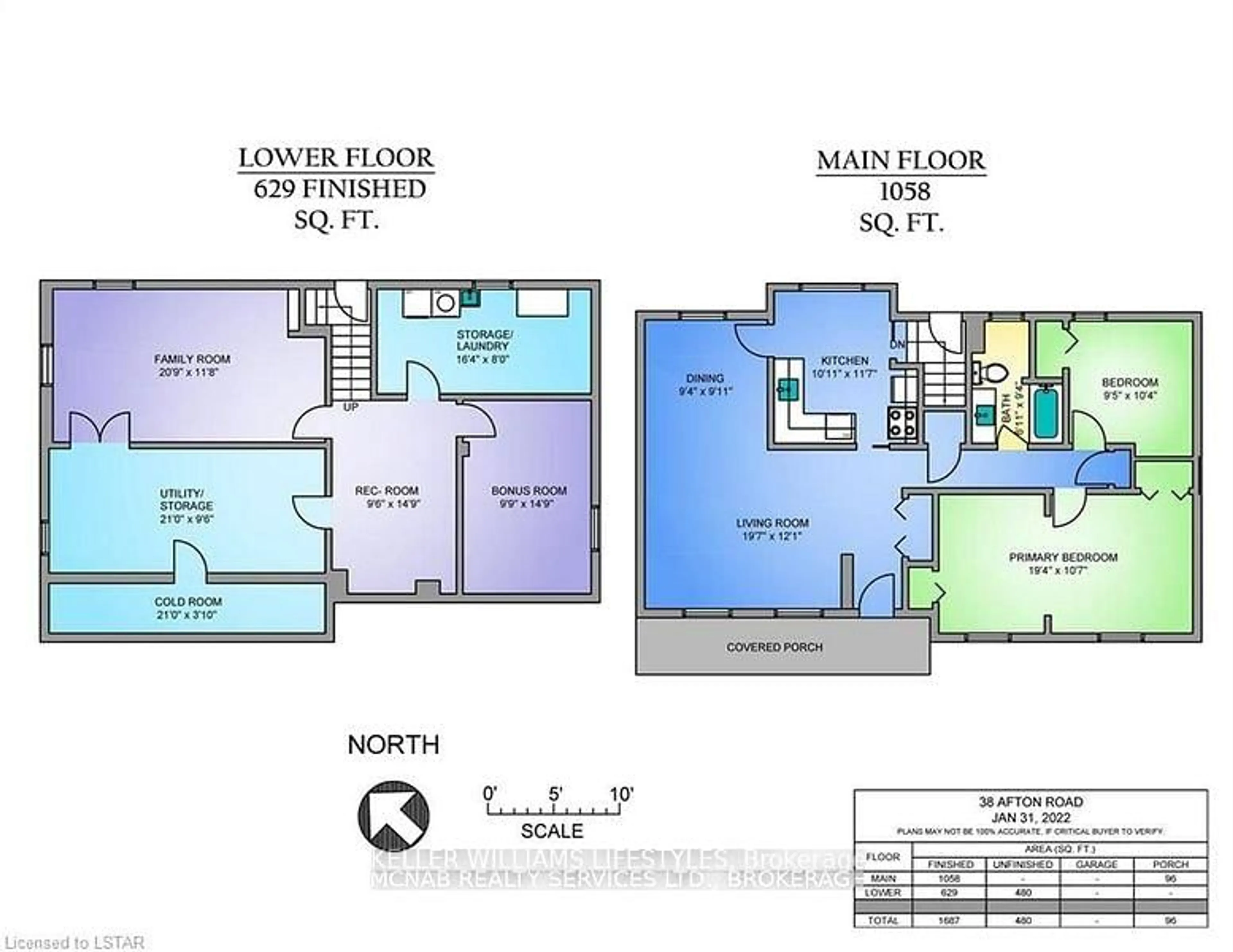 Floor plan for 38 AFTON Rd, London South Ontario N5Z 4A1