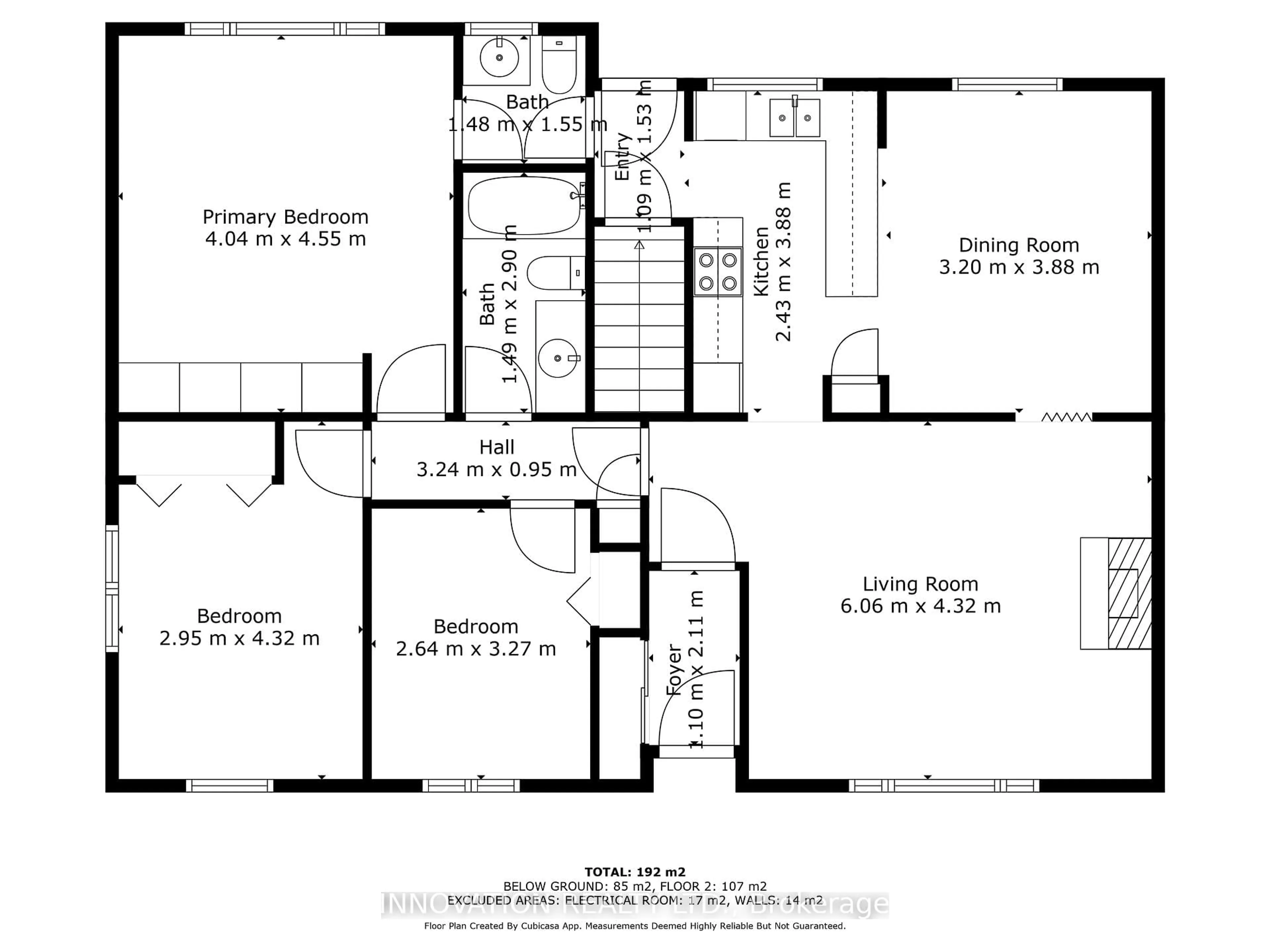 Floor plan for 1871 Greenacre Cres, Ottawa Ontario K1J 6S7