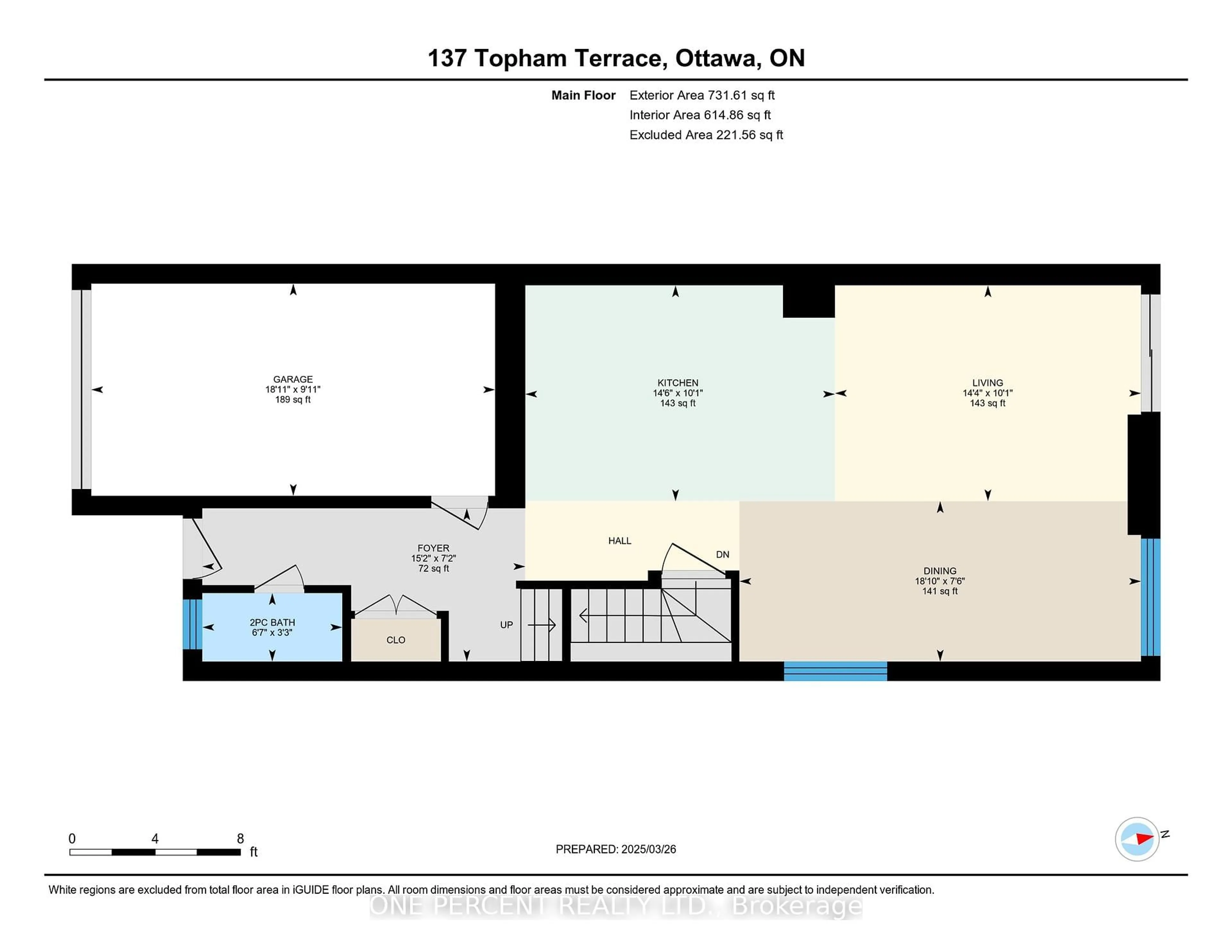 Floor plan for 137 Topham Terr, Orleans Ontario K4A 5B7