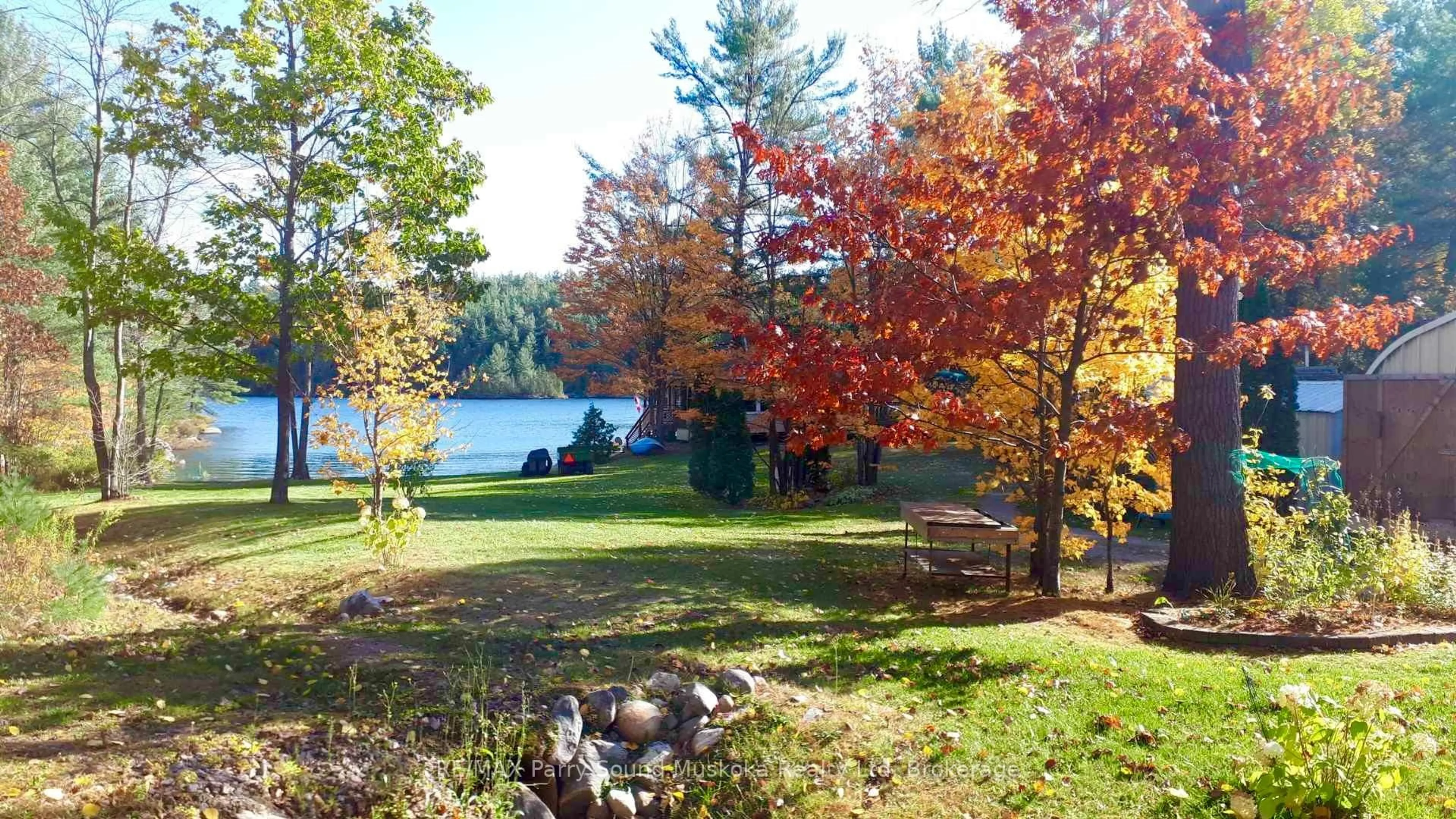 Patio, water/lake/river/ocean view for 189 Pine Beach Rd, French River Ontario P0M 2K0