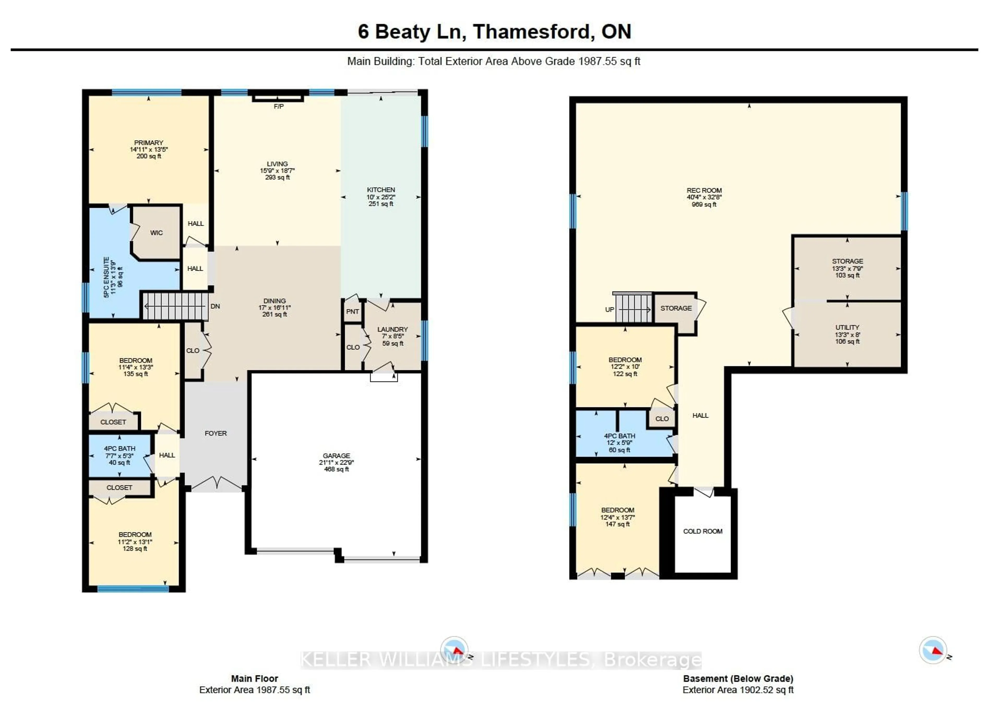 Floor plan for 6 Beaty Lane, Zorra Ontario N0M 2M0