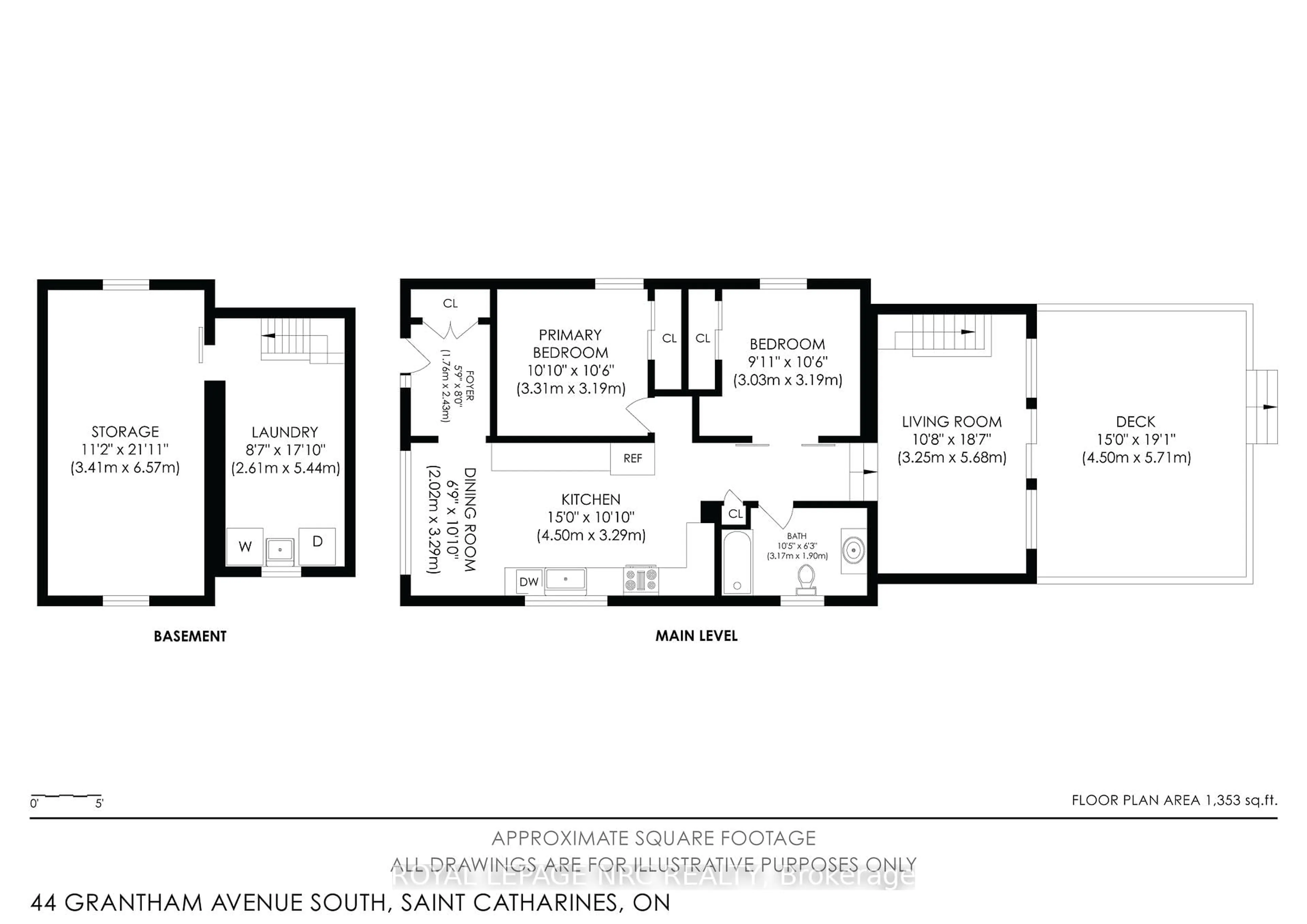 Floor plan for 44 Grantham Ave, St. Catharines Ontario L2P 3B4