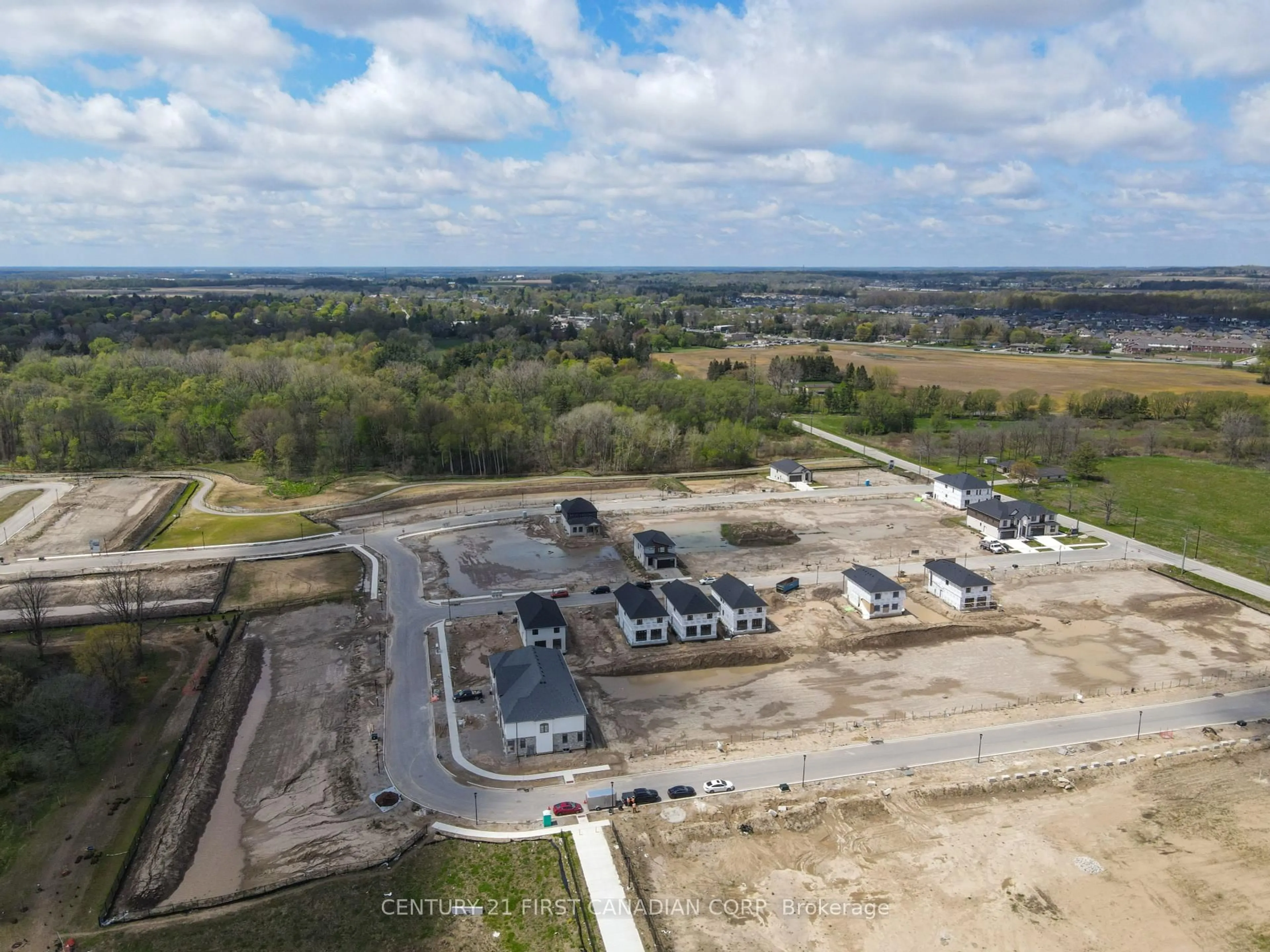 A pic from outside/outdoor area/front of a property/back of a property/a pic from drone, building for 4273 Calhoun Way, London South Ontario N6P 1J9