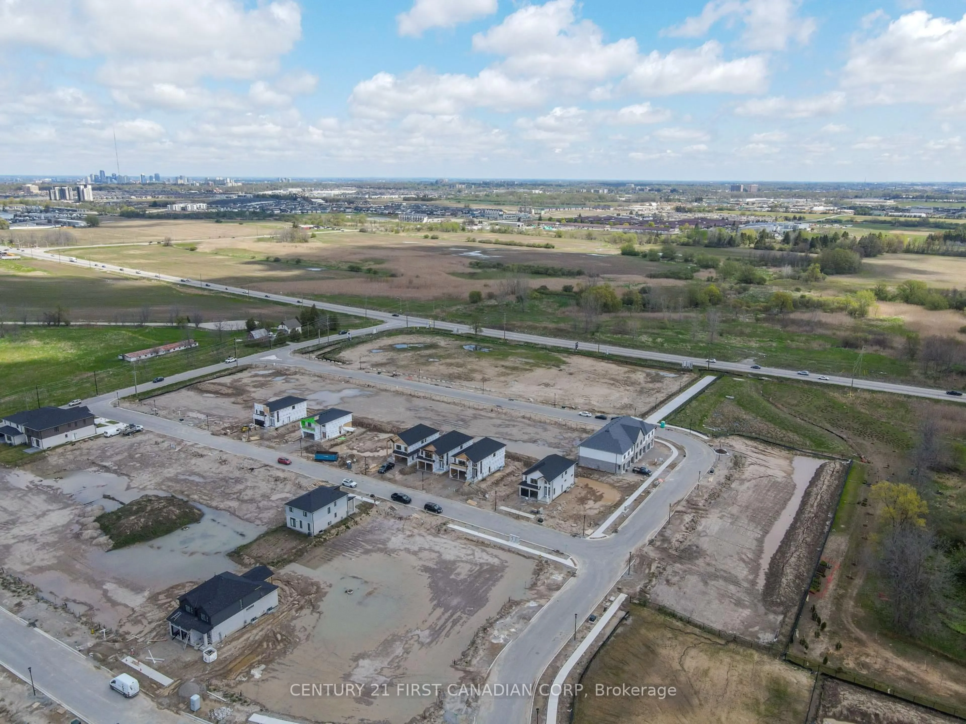 A pic from outside/outdoor area/front of a property/back of a property/a pic from drone, street for 4273 Calhoun Way, London South Ontario N6P 1J9