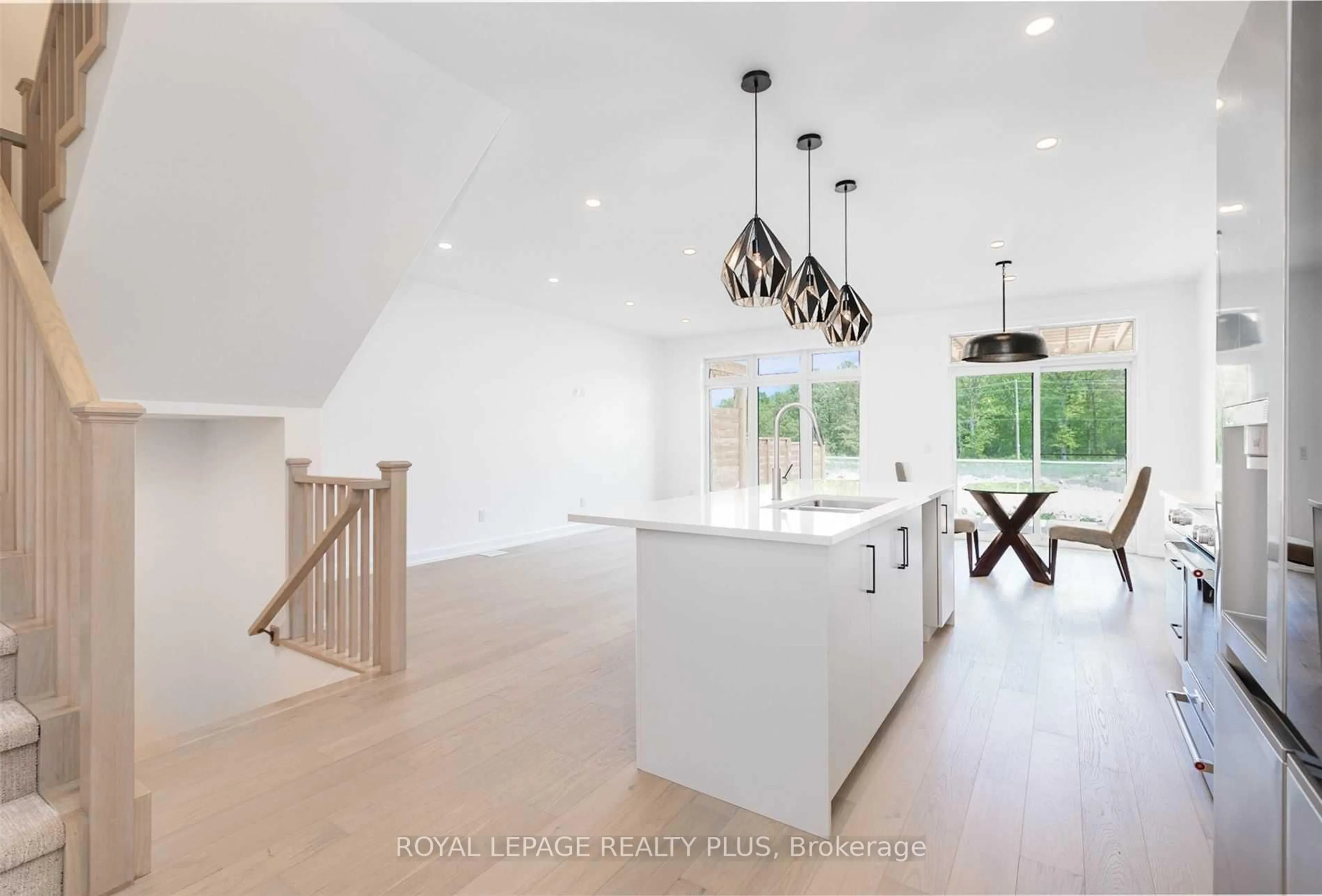 Open concept kitchen, ceramic/tile floor for 7214 Parsa St, Niagara Falls Ontario L2H 3T1