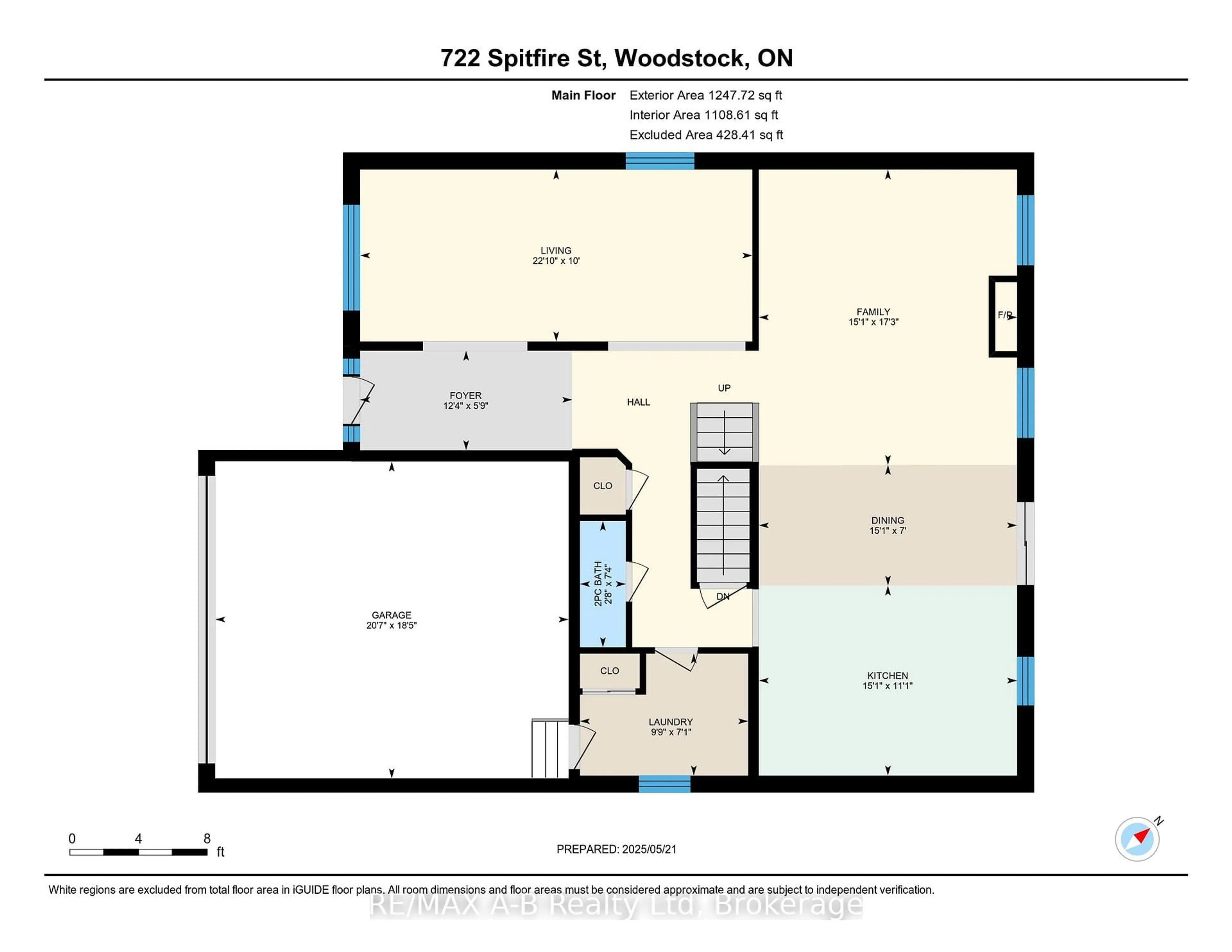 Floor plan for 722 Spitfire St, Woodstock Ontario N4T 0B1