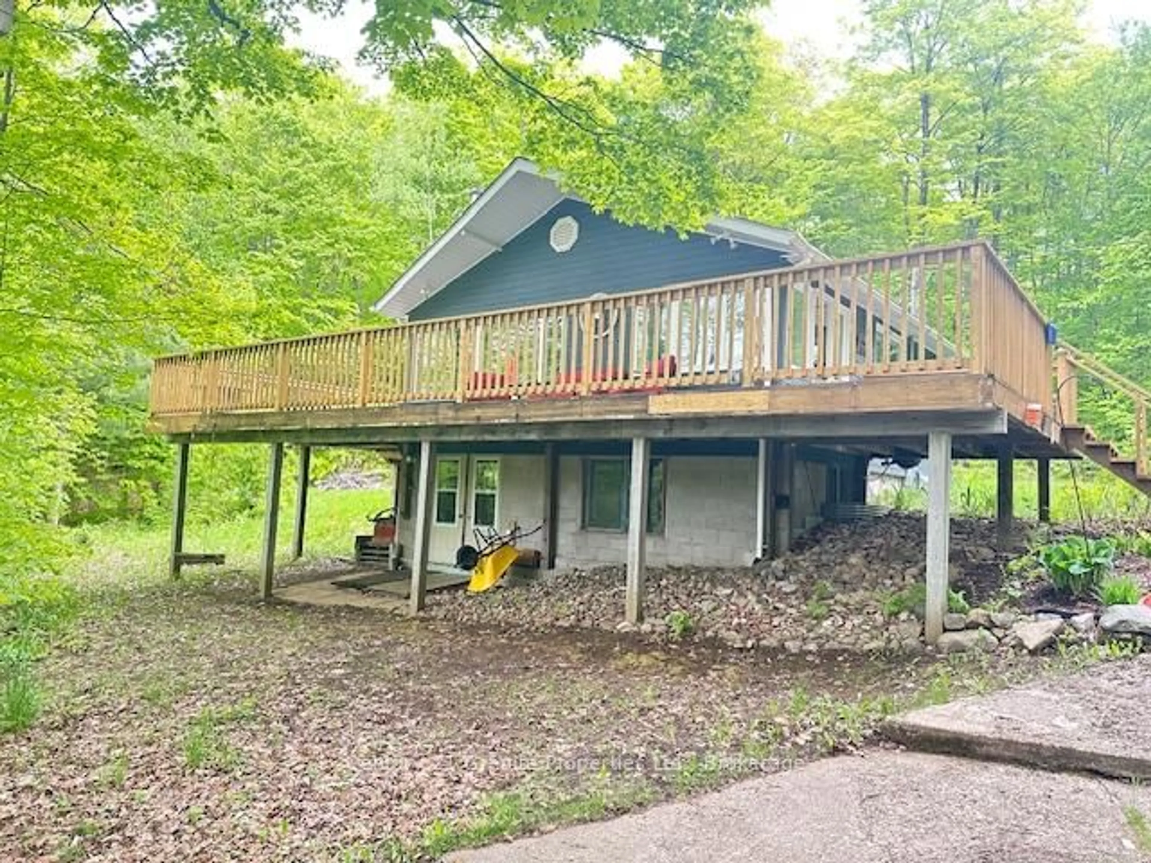 A pic from outside/outdoor area/front of a property/back of a property/a pic from drone, water/lake/river/ocean view for 131 Downes Rd, Seguin Ontario P2A 2W8
