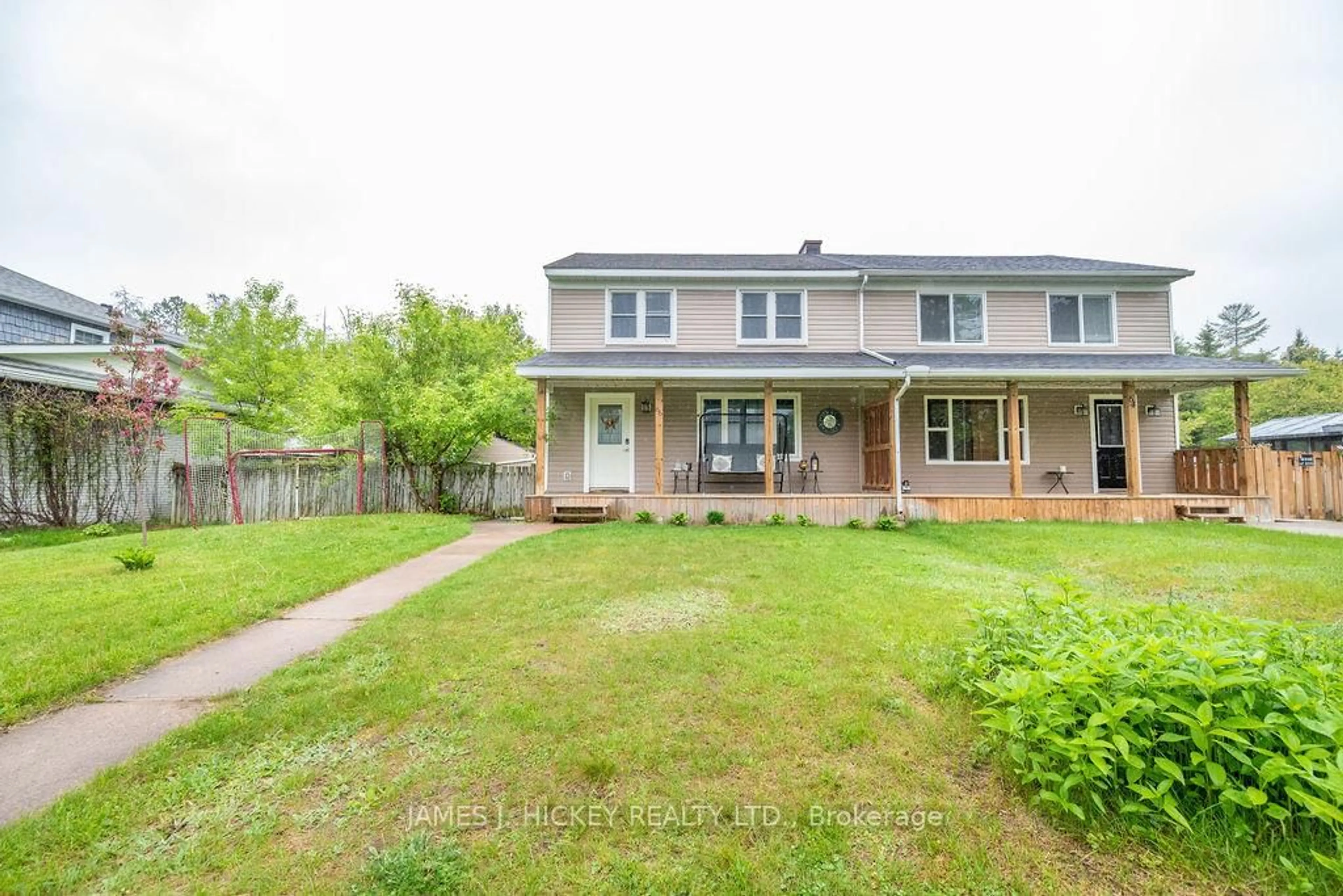 A pic from outside/outdoor area/front of a property/back of a property/a pic from drone, street for 66 Glendale Ave, Deep River Ontario K0J 1P0