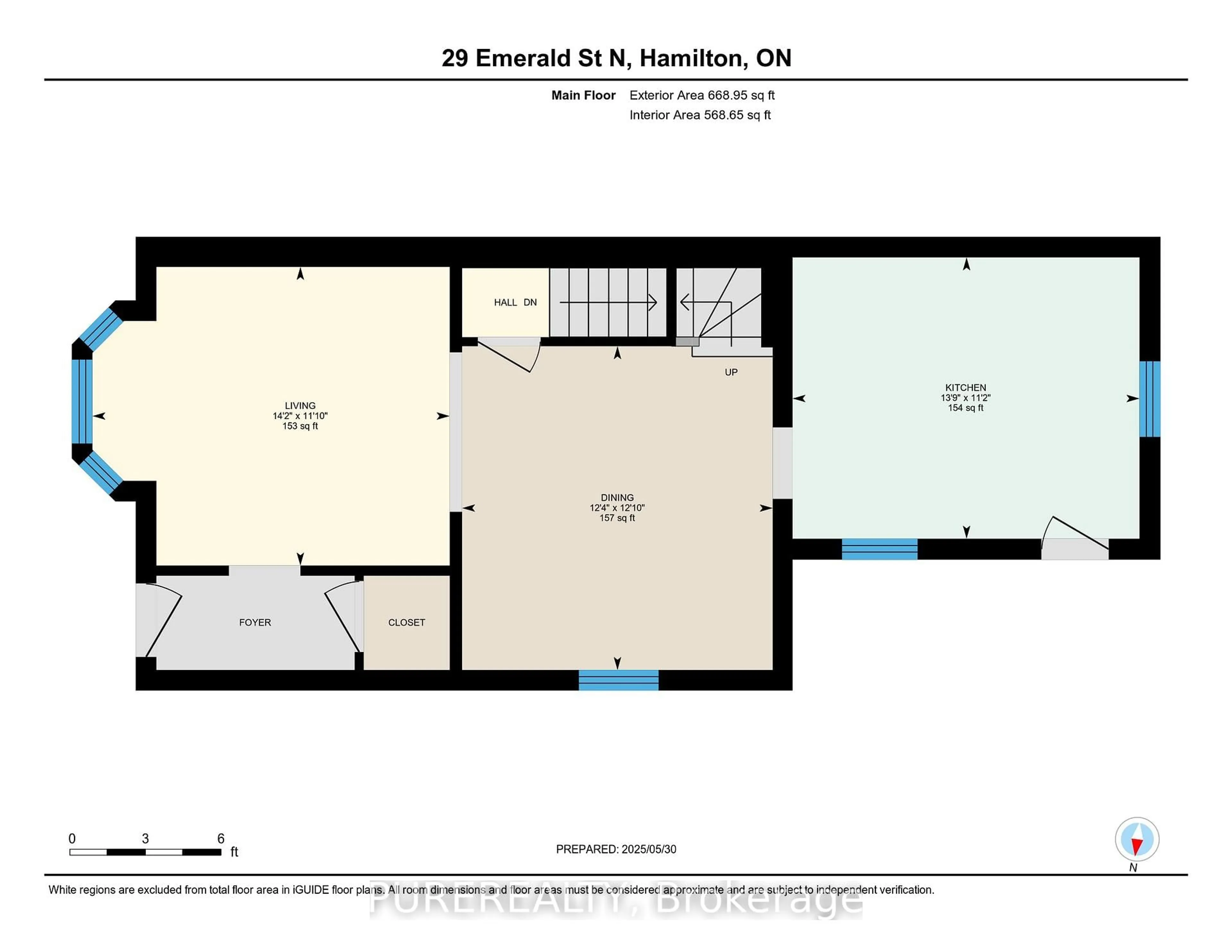Floor plan for 29 Emerald St, Hamilton Ontario L8L 5J9