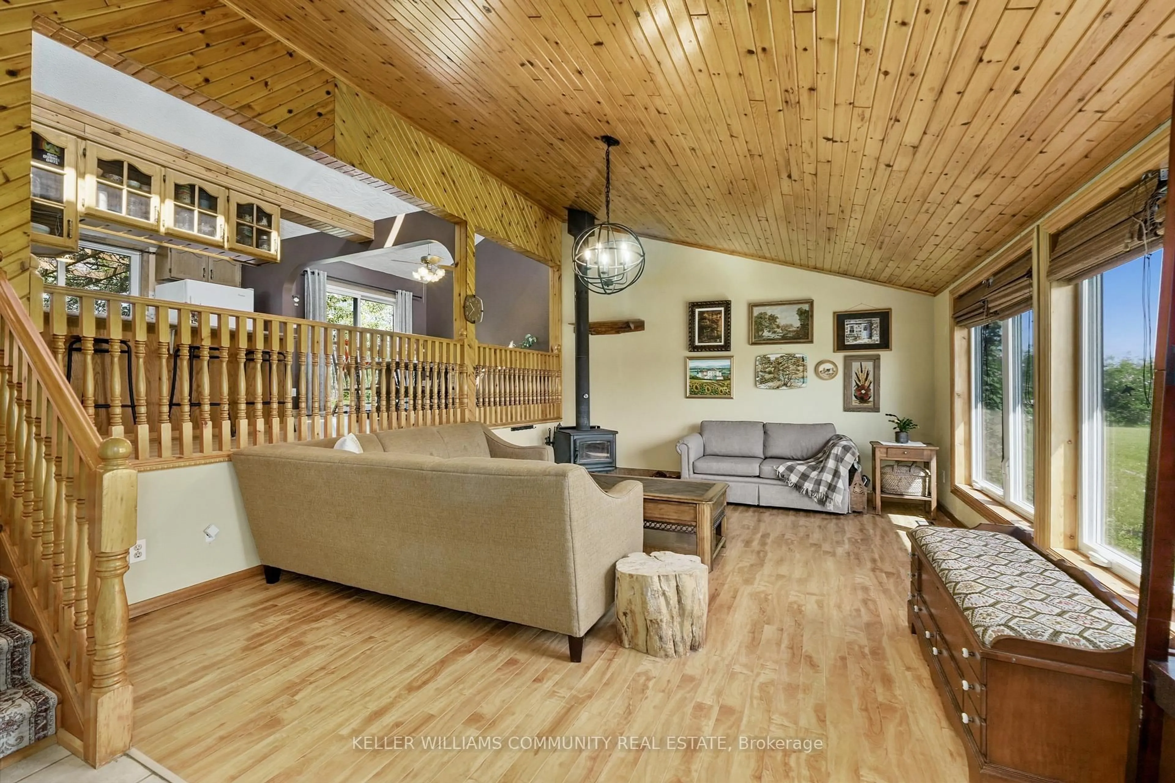 Living room with furniture, wood/laminate floor for 2574 Asphodel 12th Line, Asphodel-Norwood Ontario K0L 2V0