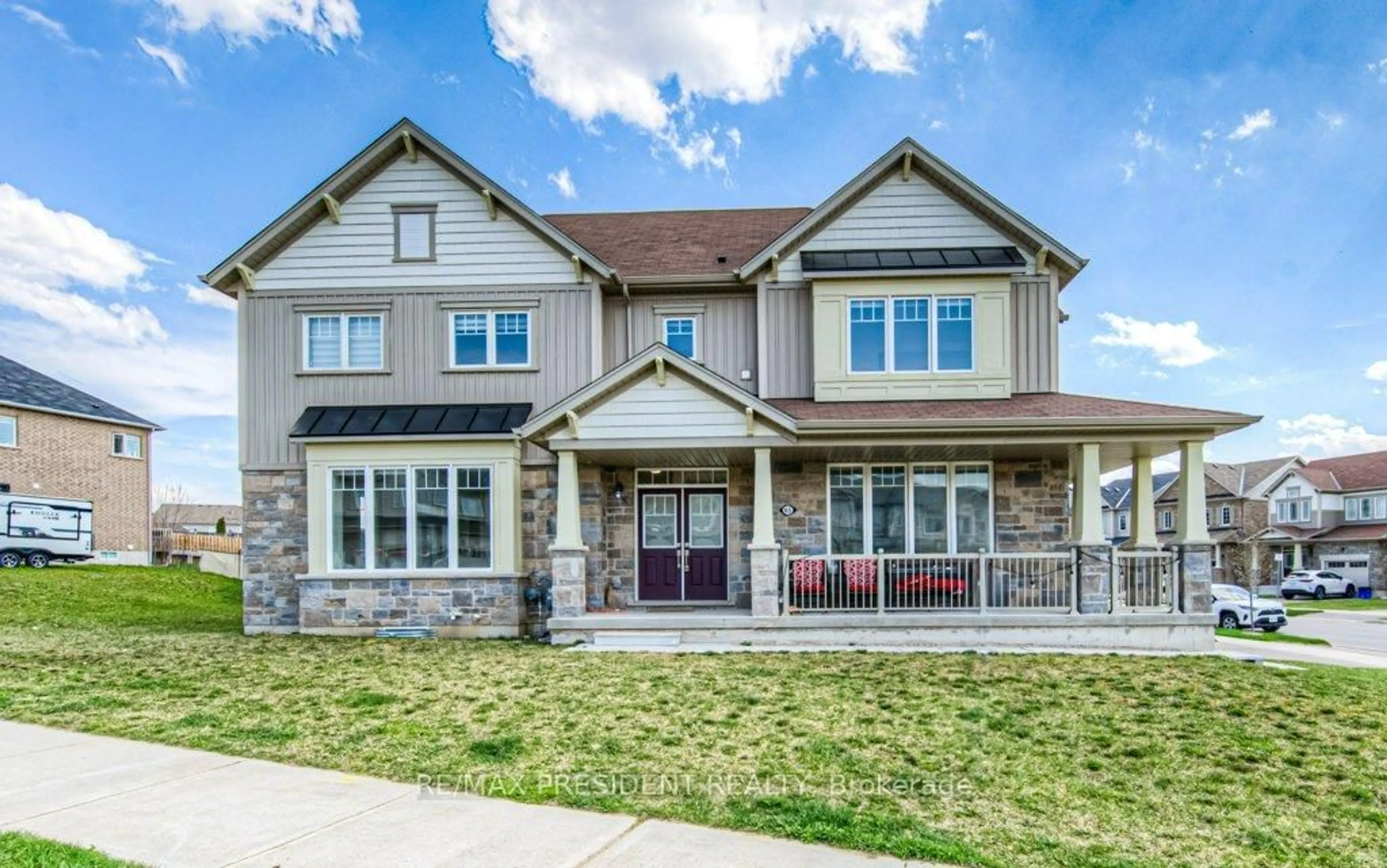 Home with brick exterior material, street for 65 Tilbury St, Woolwich Ontario N0B 1M0