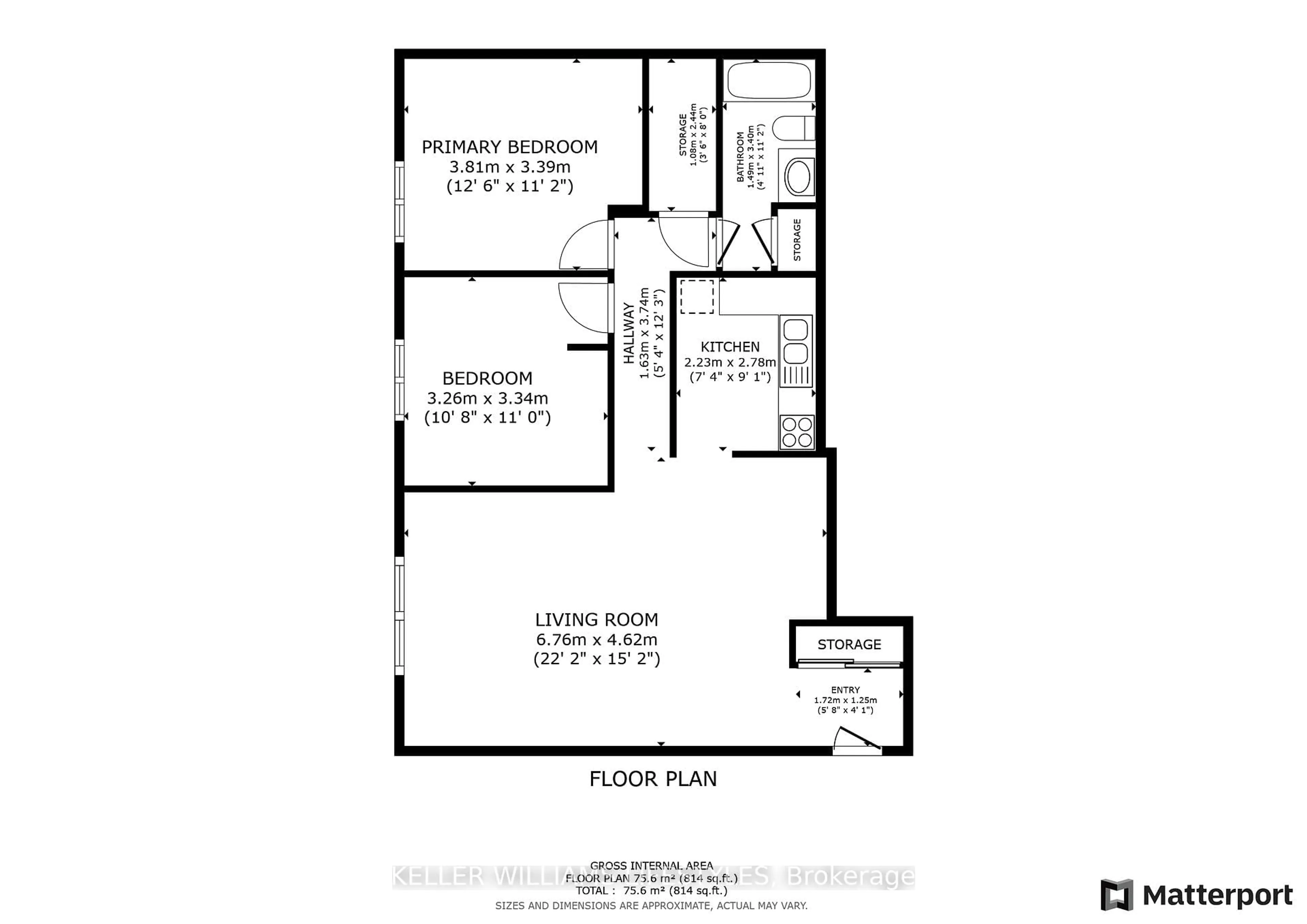 Floor plan for 1586 Ernest Ave #303, London South Ontario N6E 1Y1