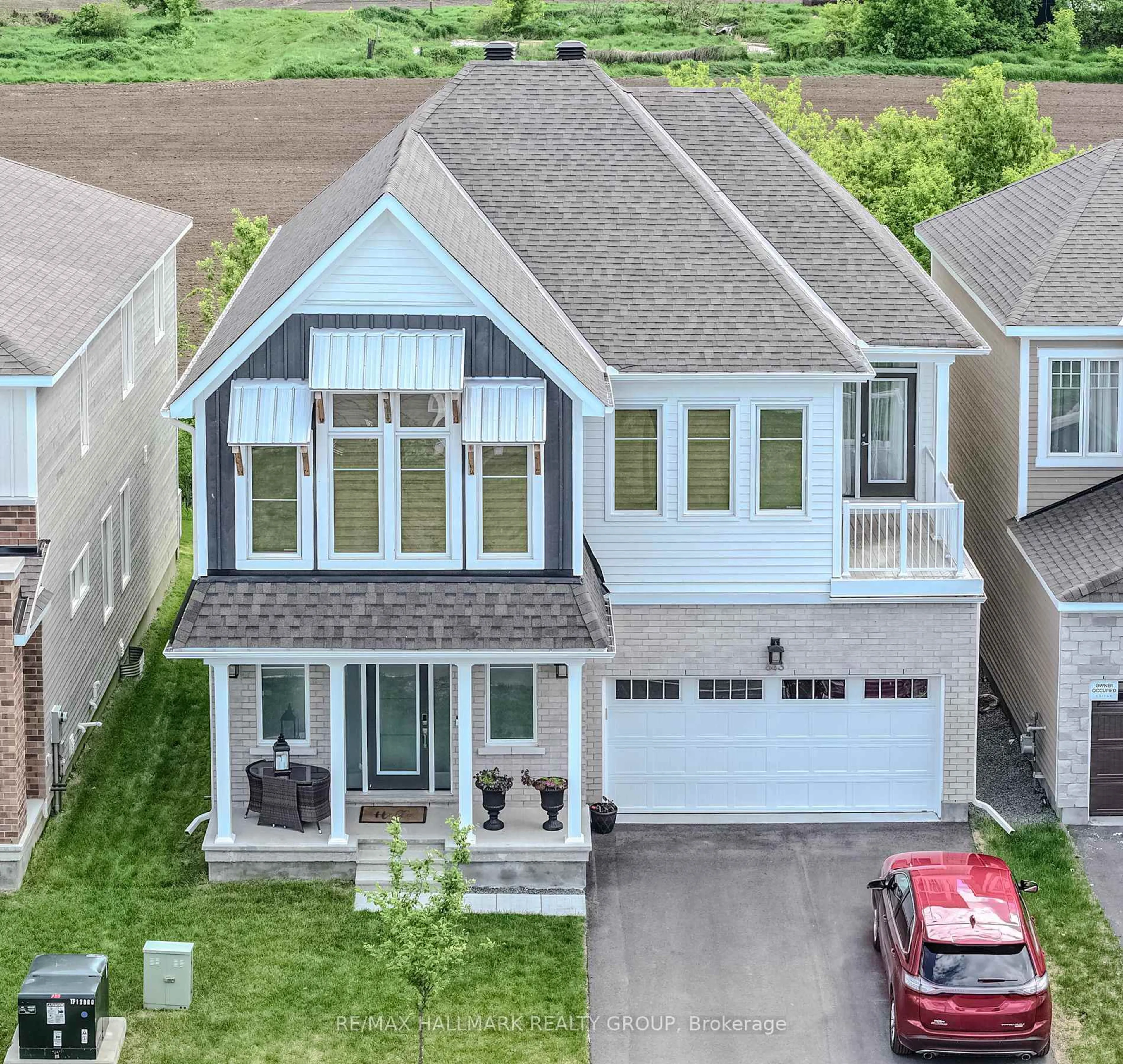 A pic from outside/outdoor area/front of a property/back of a property/a pic from drone, street for 643 Terrier Circ, Richmond Ontario K0A 2Z0