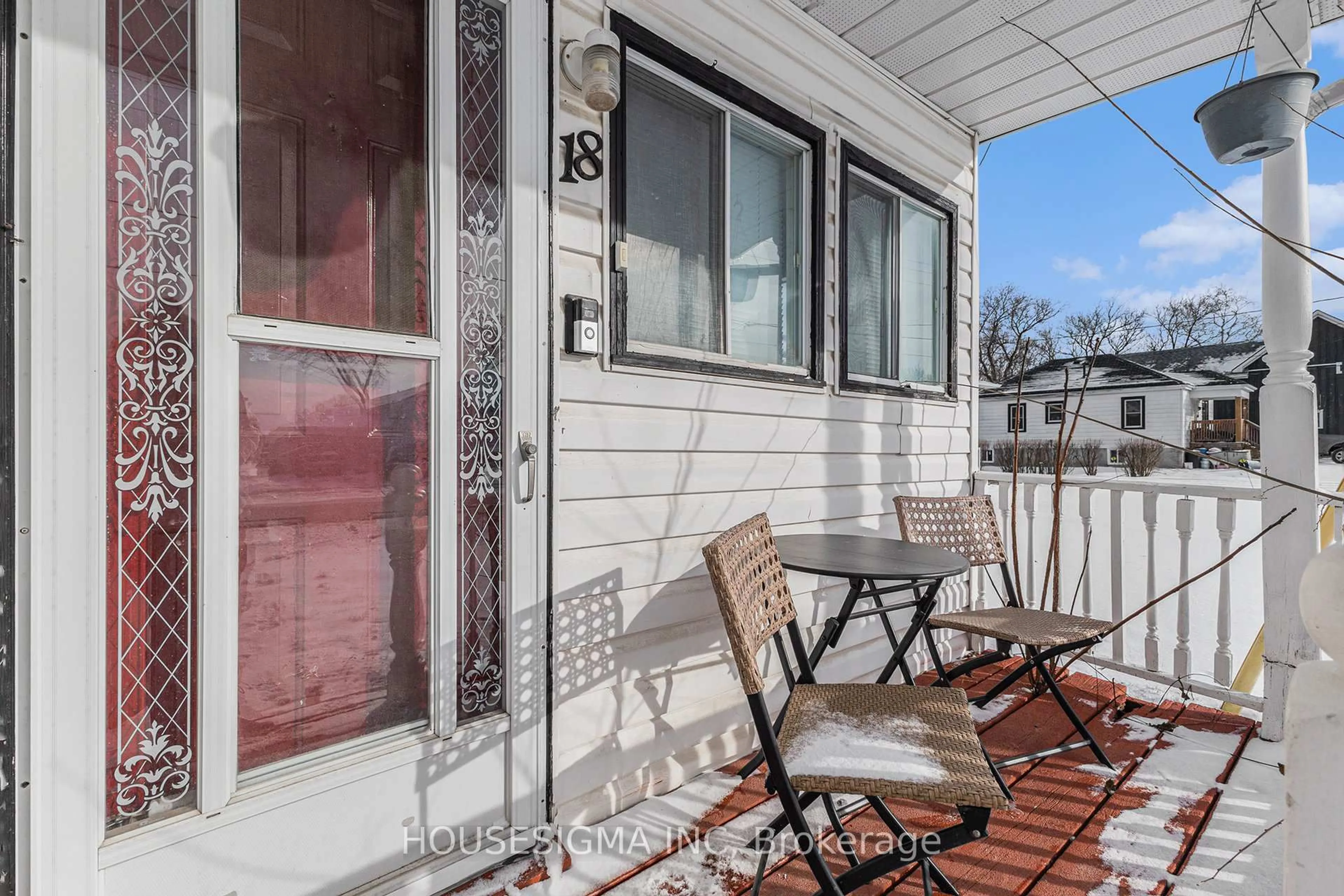 Patio, street for 18 Old Wilton Rd, Bissett Creek Ontario K0H 2H0