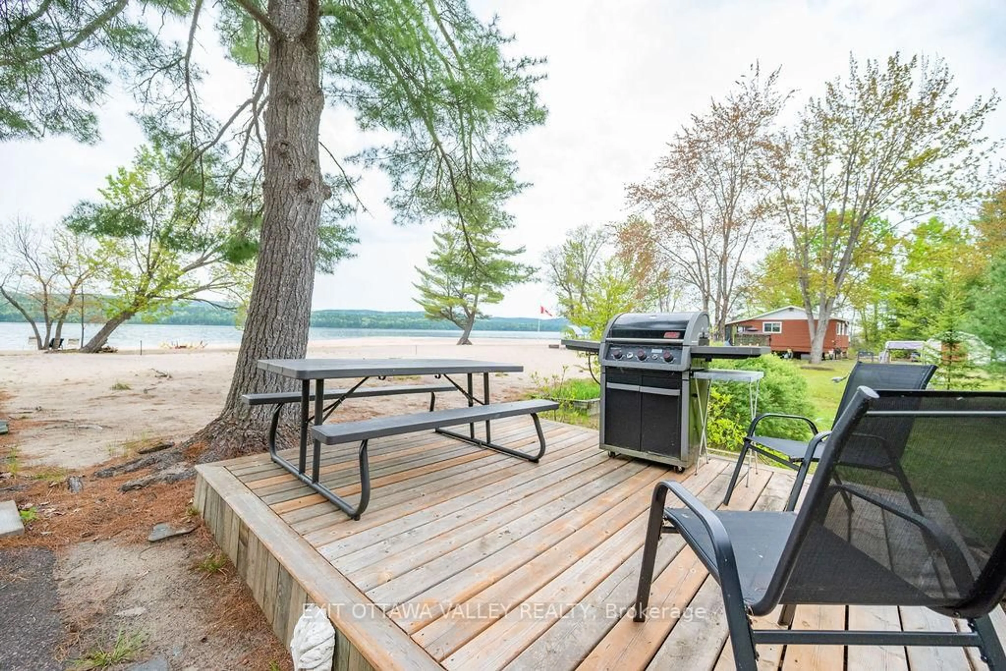 Patio, water/lake/river/ocean view for 342 McAnulty Rd #A&C, Deep River Ontario K0J 1P0