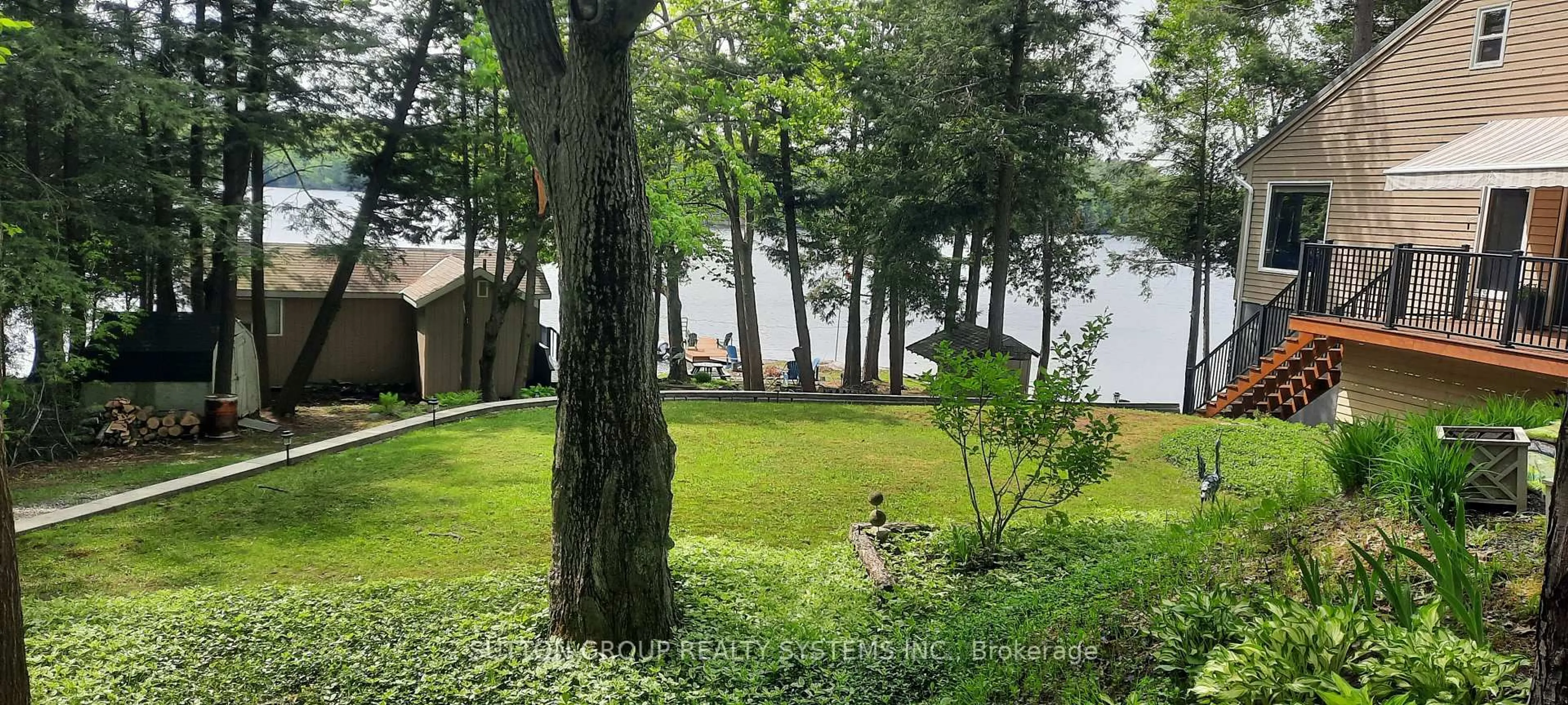 Patio, water/lake/river/ocean view for 1581 B Lake Joesph Rd, Seguin Ontario P0C 1H0