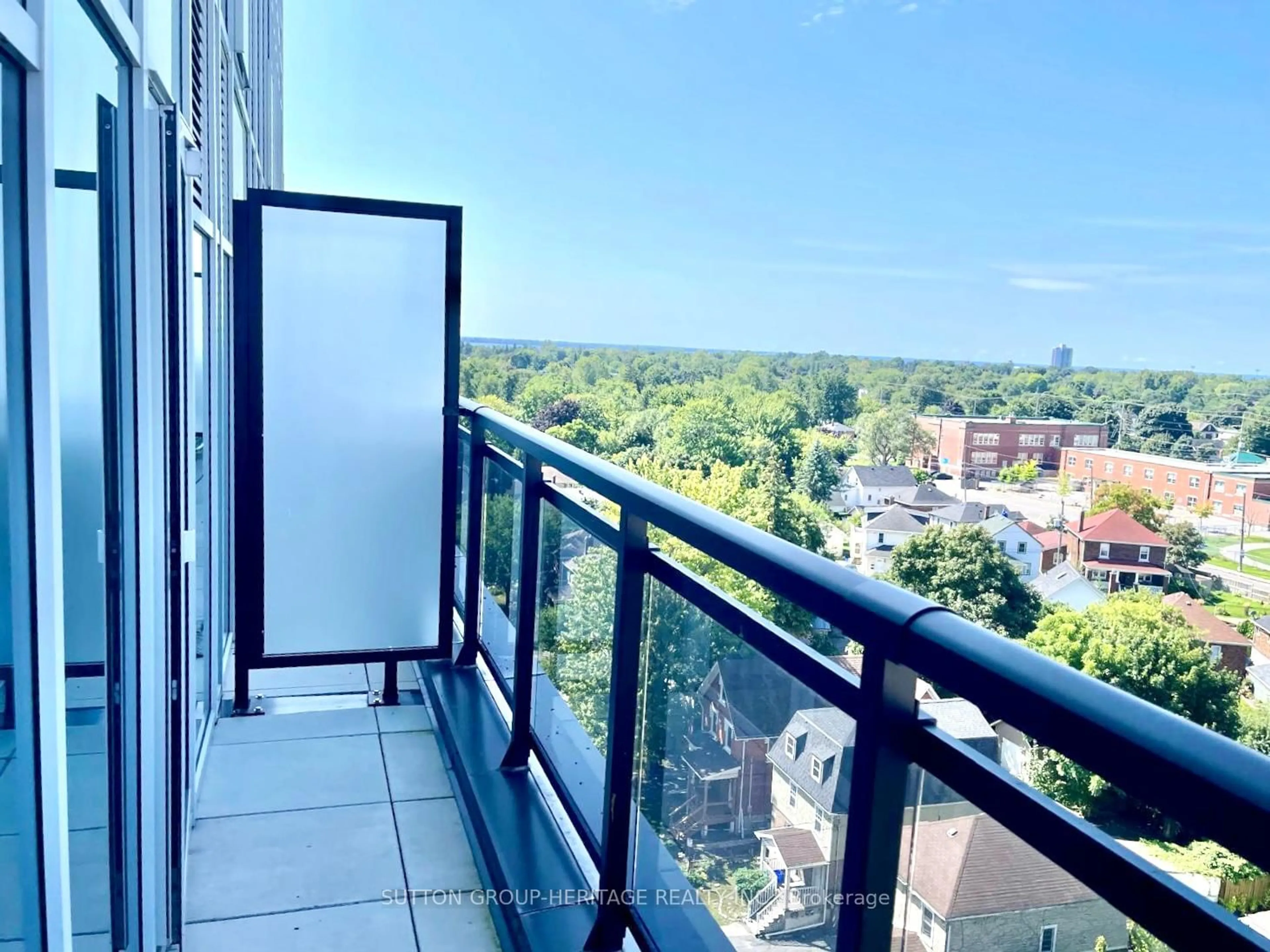 Balcony in the apartment, city buildings view from balcony for 652 Princess St #929, Kingston Ontario K7L 1E5