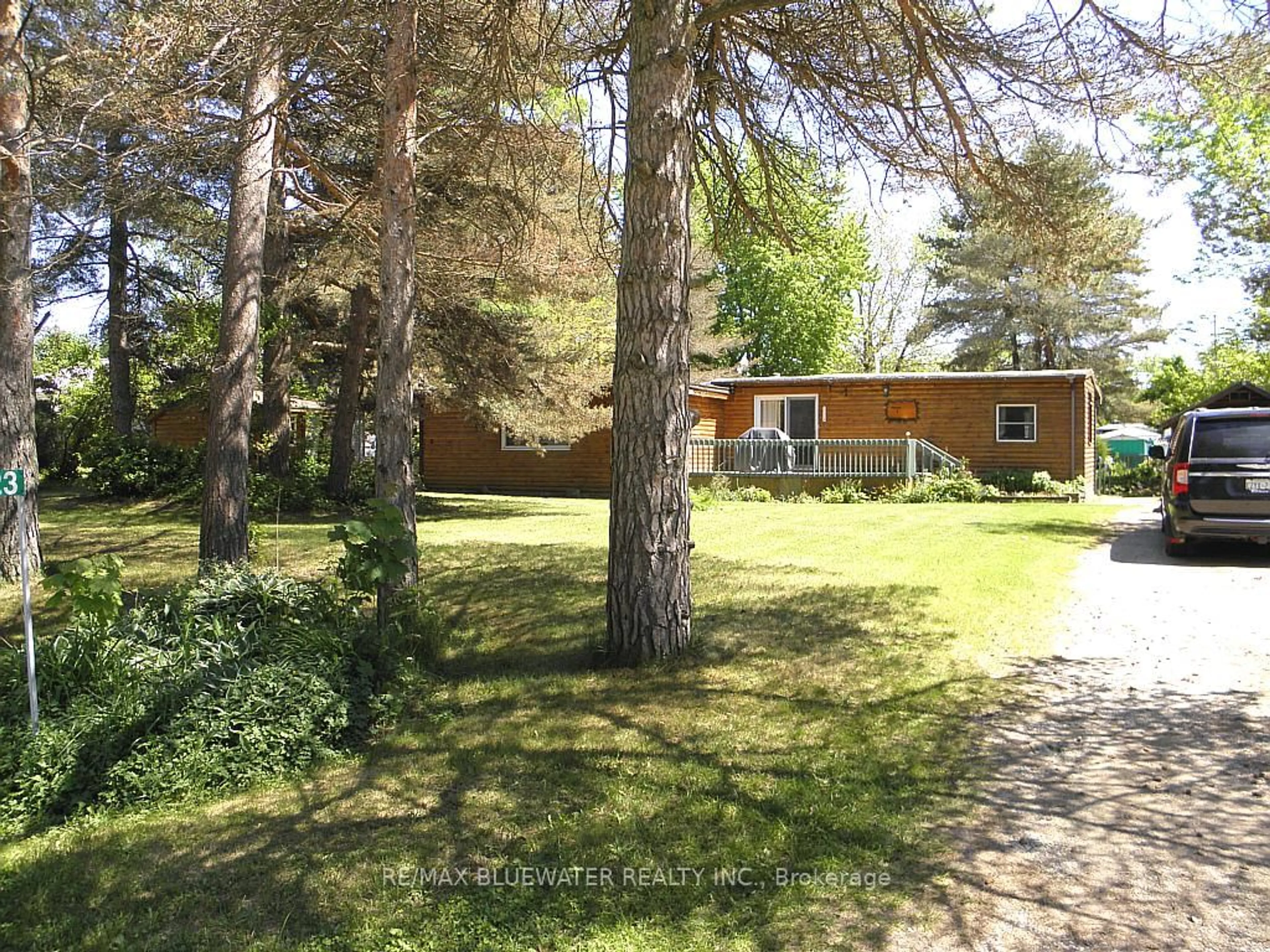 A pic from outside/outdoor area/front of a property/back of a property/a pic from drone, forest/trees view for 6523 West Parkway Dr, Lambton Shores Ontario N0N 1J2
