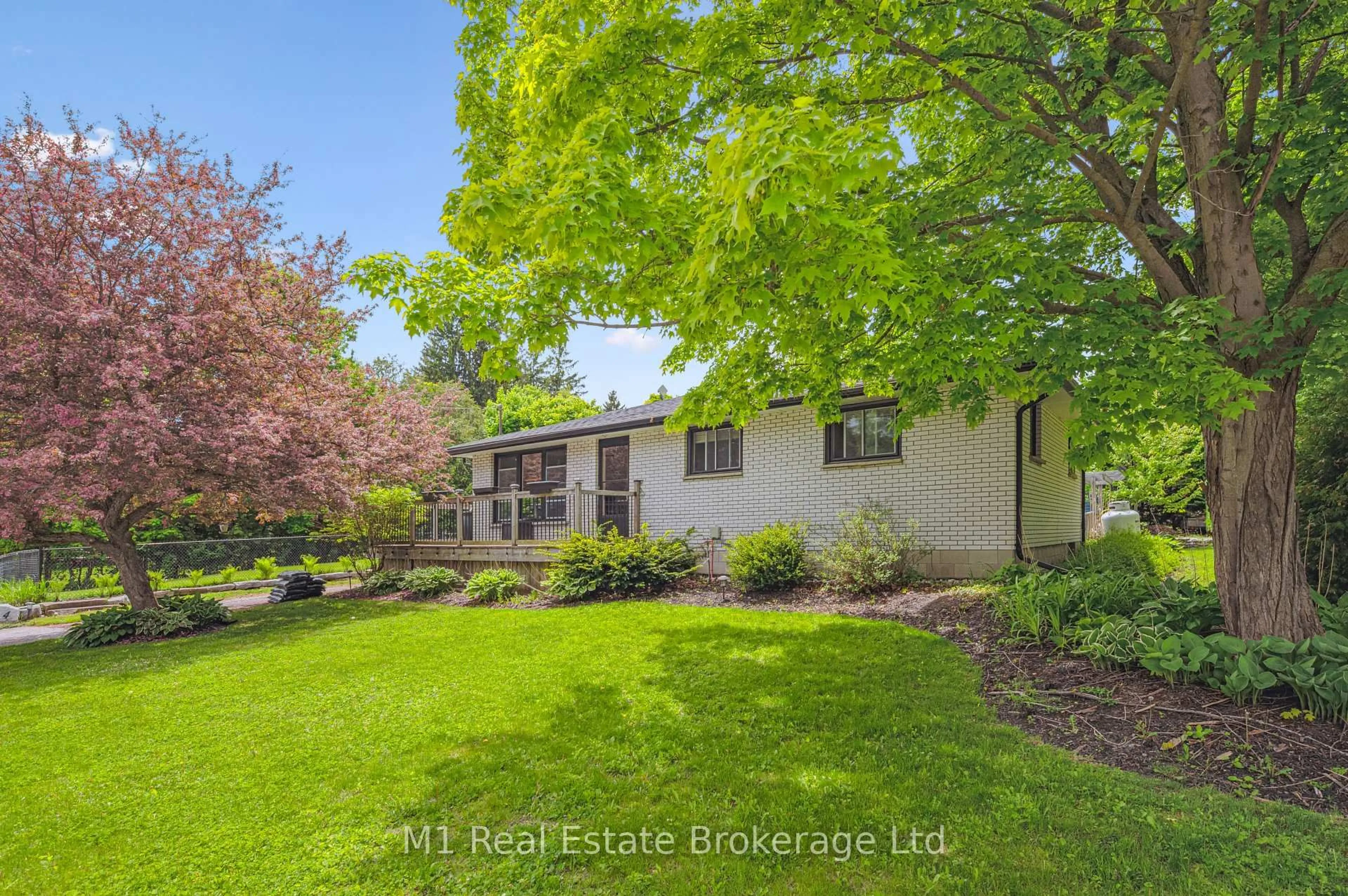 A pic from outside/outdoor area/front of a property/back of a property/a pic from drone, water/lake/river/ocean view for 4 Queen St, Centre Wellington Ontario N0B 1J0