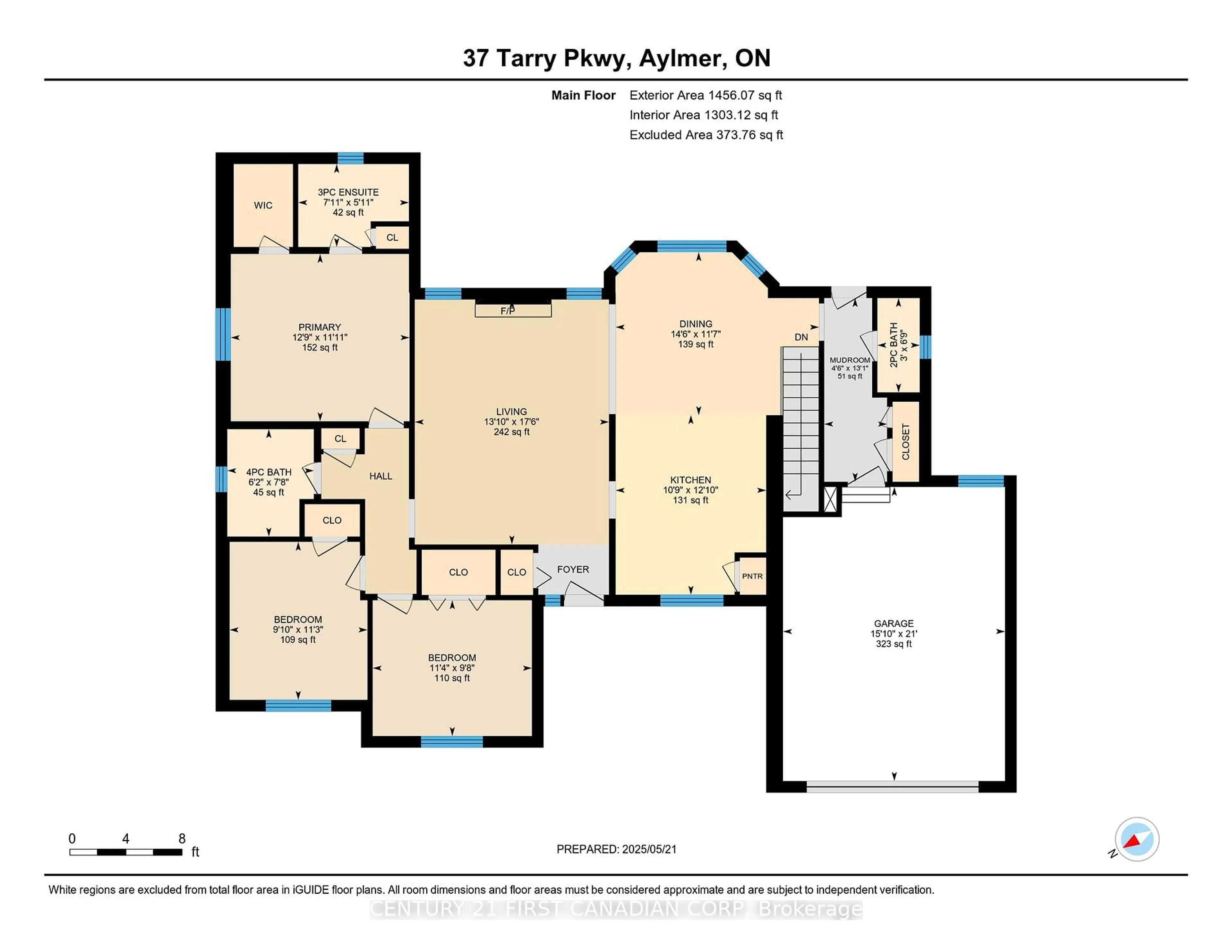 Floor plan for 37 Tarry Pkwy, Aylmer Ontario N5H 3E2