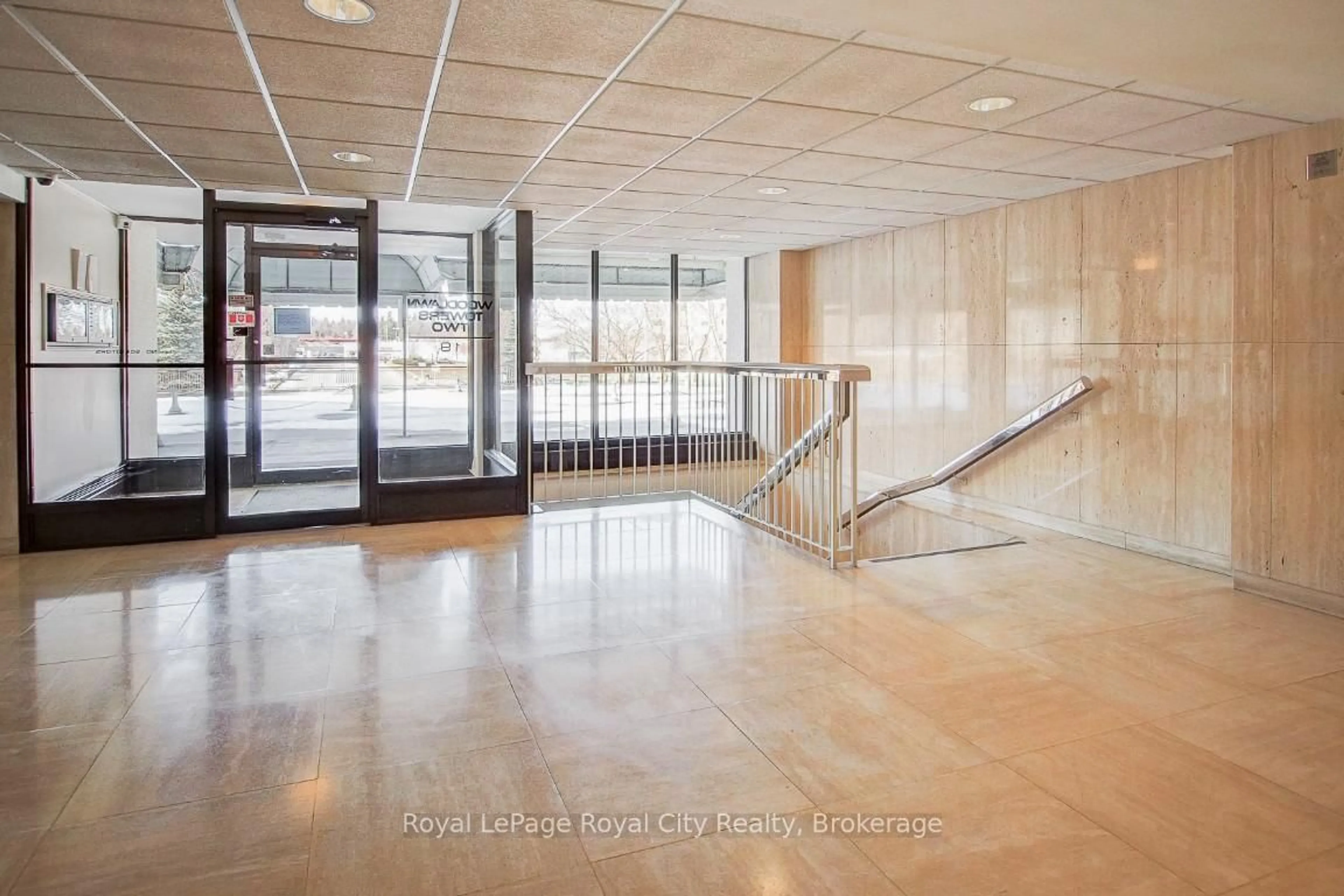 Indoor foyer for 19 Woodlawn Rd #207, Guelph Ontario N1H 7B1