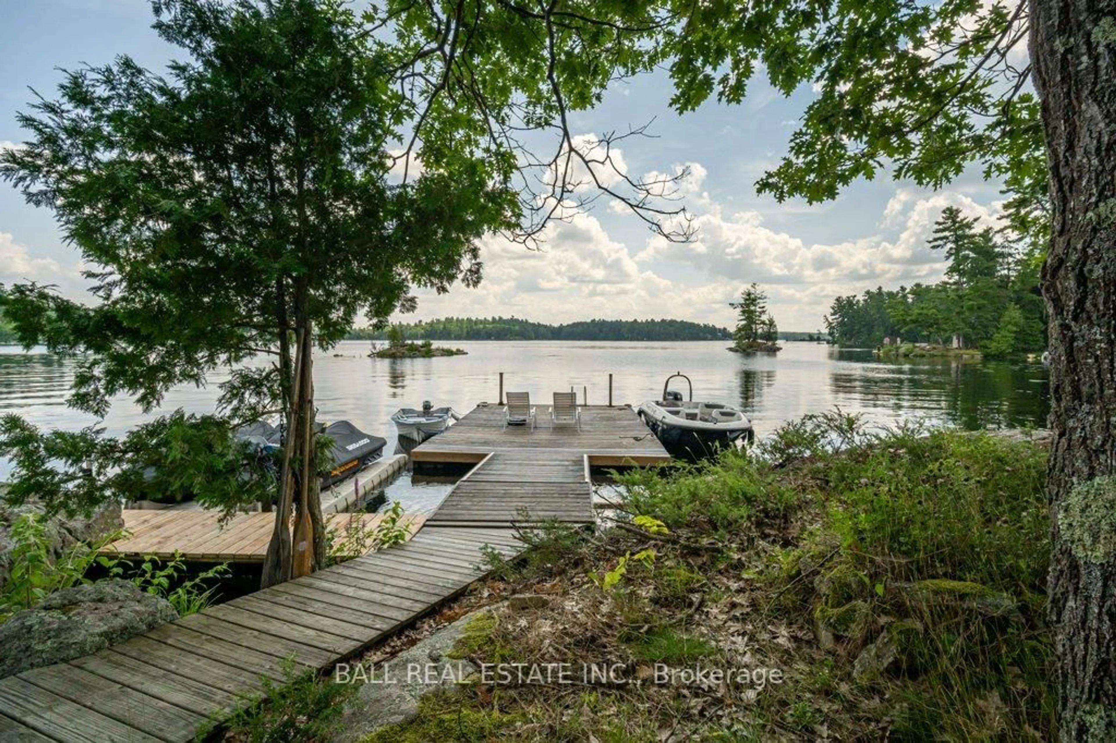 Patio, water/lake/river/ocean view for 132 Island 23B N/A, Selwyn Ontario K0L 2H0