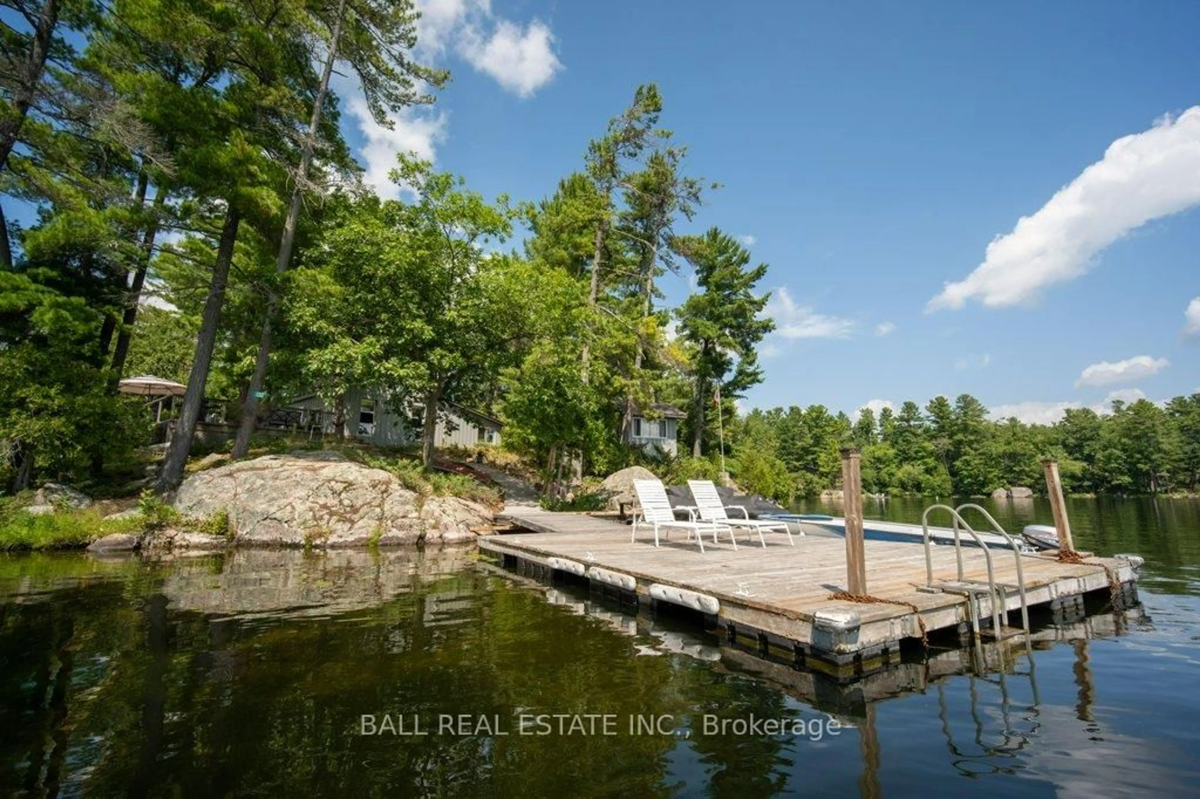 Patio, water/lake/river/ocean view for 132 Island 23B N/A, Selwyn Ontario K0L 2H0