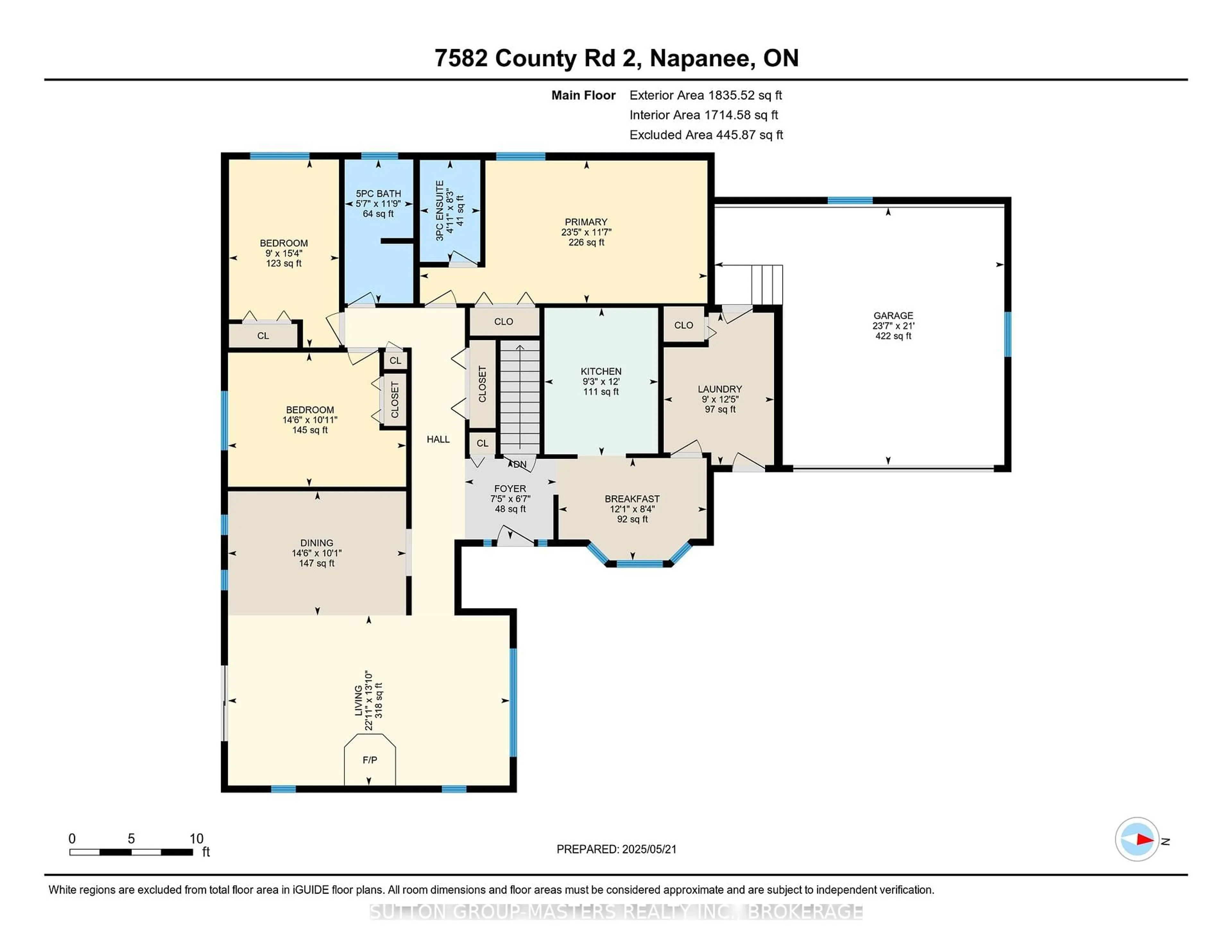 Floor plan for 7582 County Rd 2 Rd, Napanee Ontario K7R 3K6