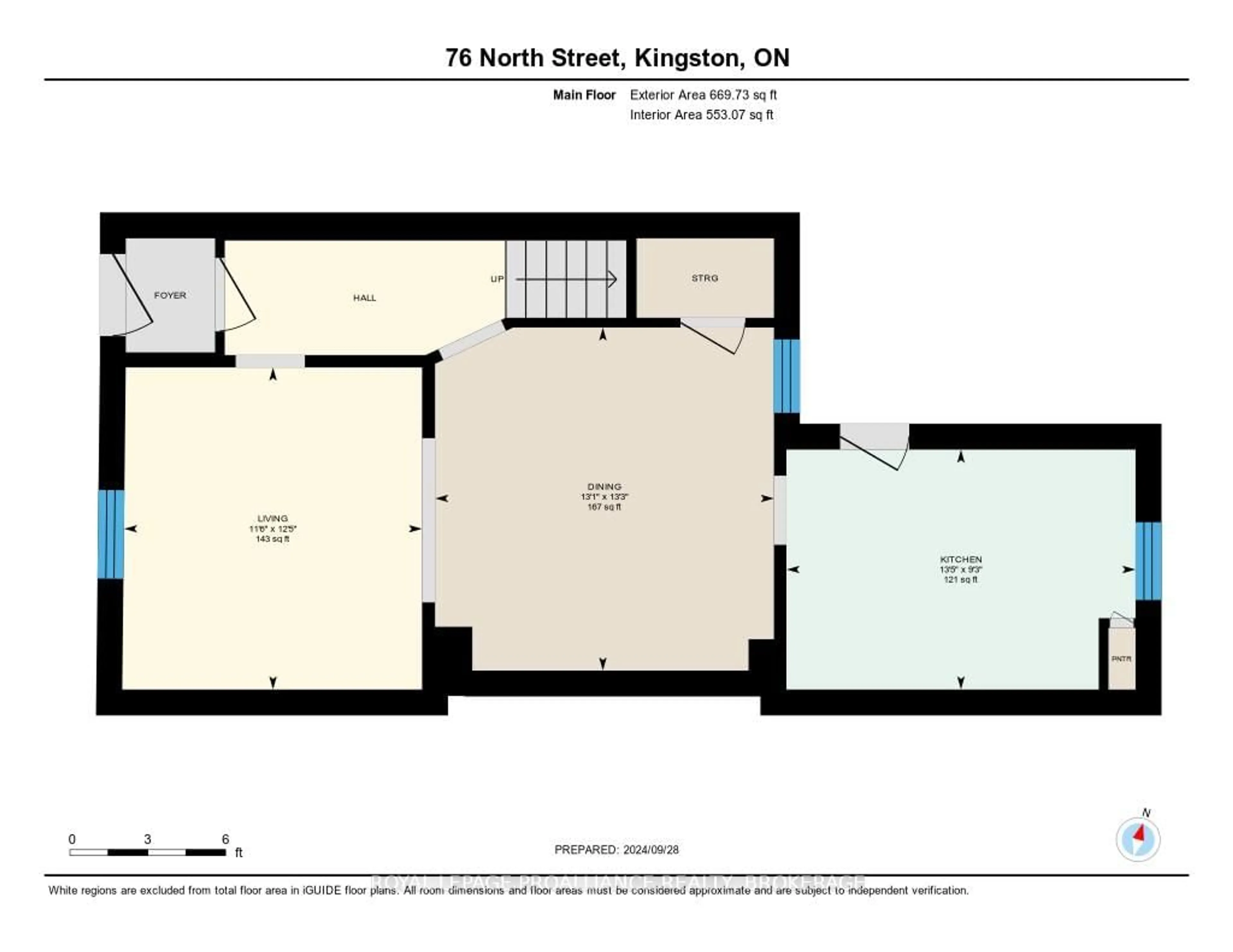 Floor plan for 76 - 78 North St, Kingston Ontario K7K 1J9