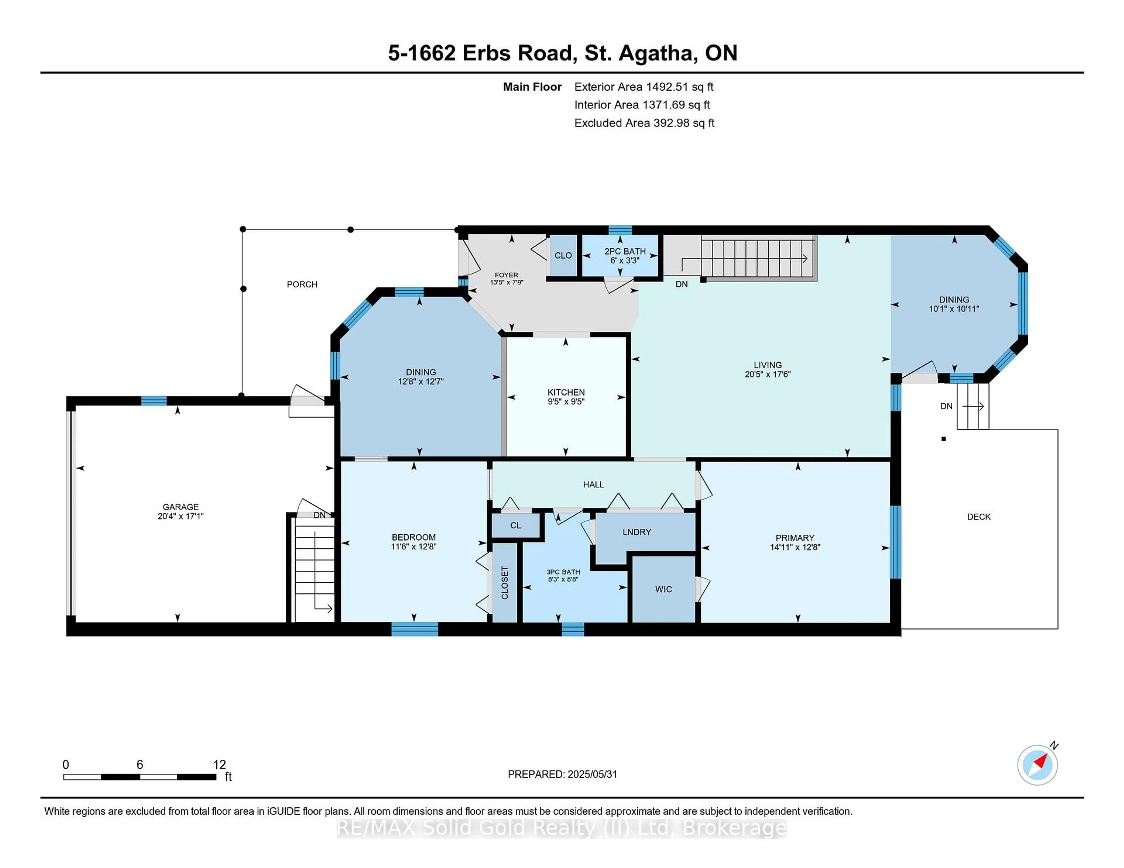 Floor plan for 1662 Erbs Rd #5, Wilmot Ontario N0B 2L0