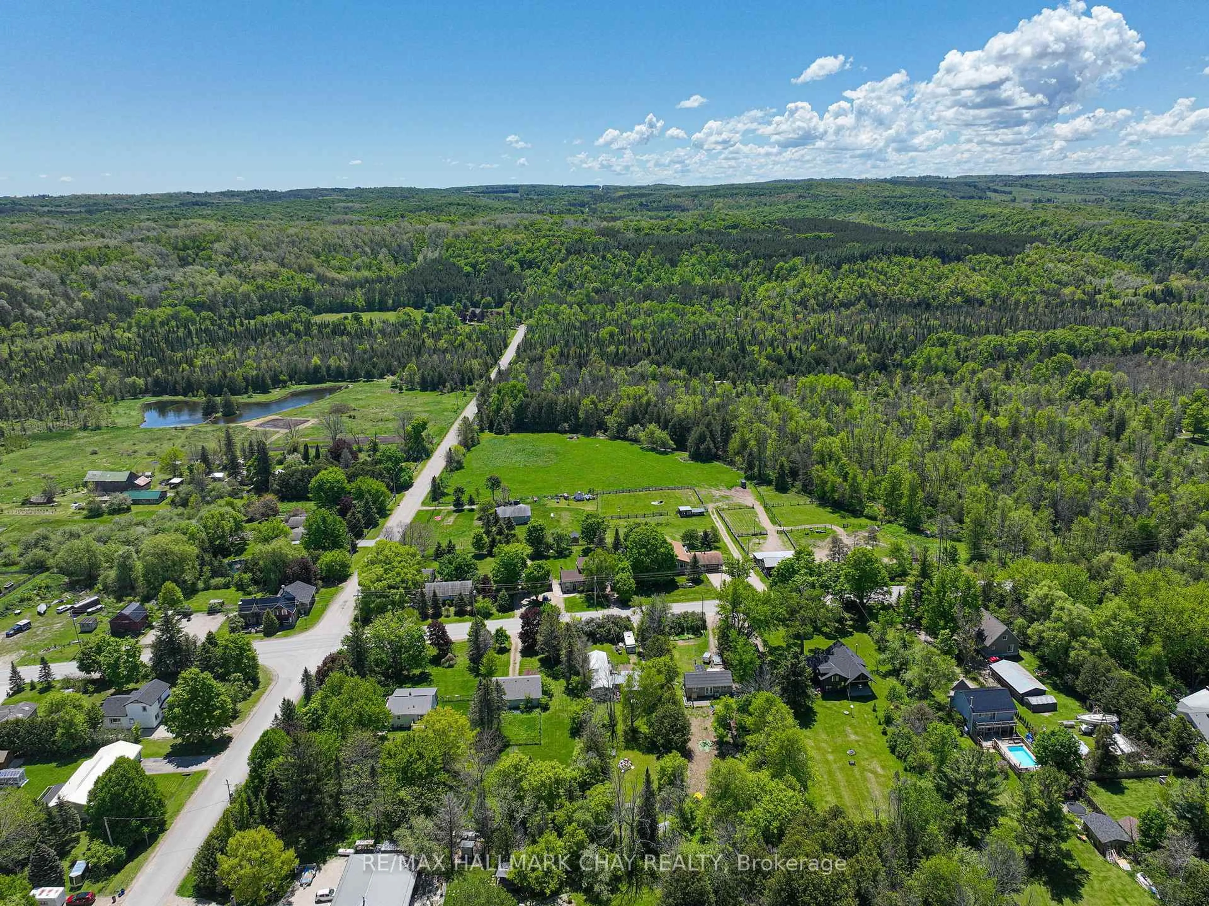 A pic from outside/outdoor area/front of a property/back of a property/a pic from drone, forest/trees view for 667280 20th Sdrd, Mulmur Ontario L9V 0V6