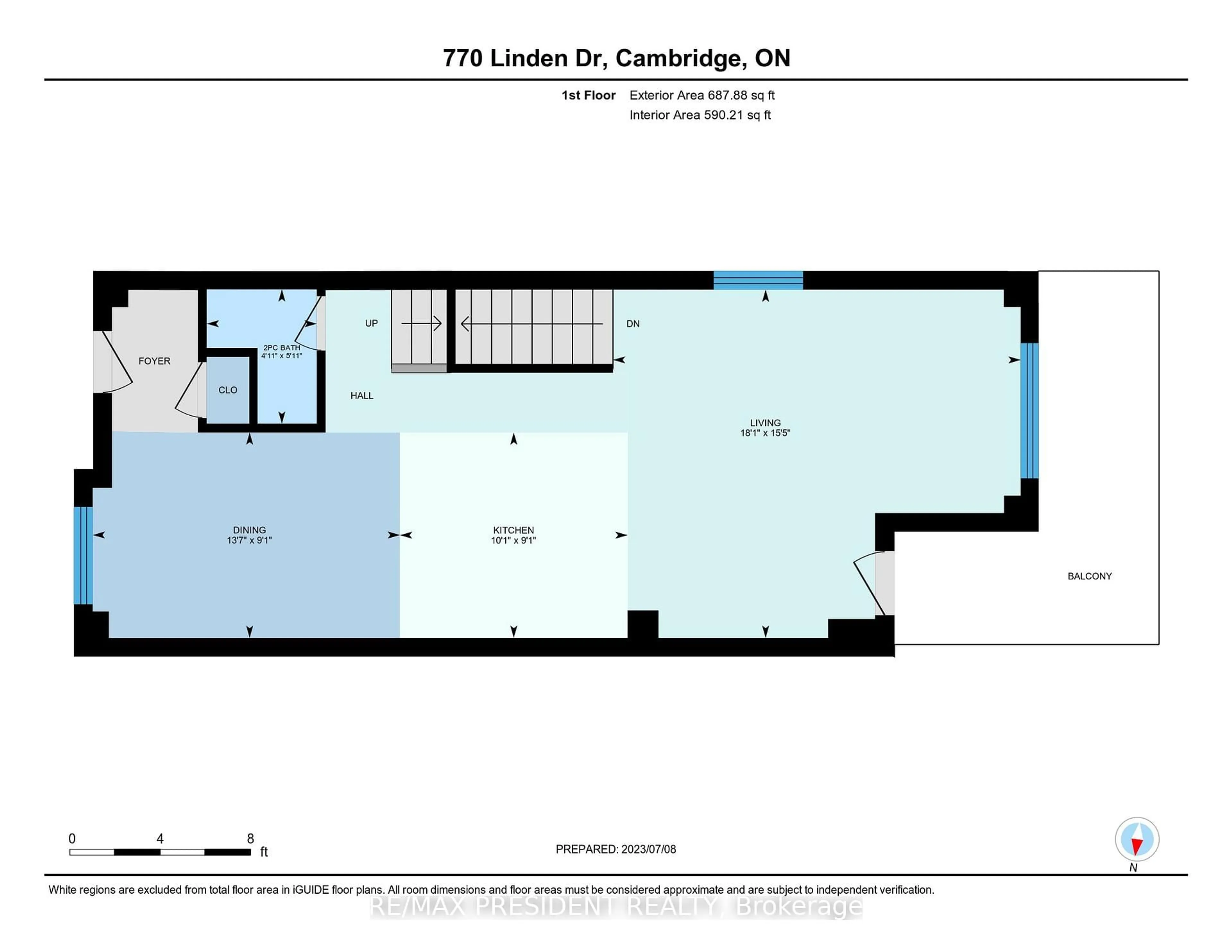 Floor plan for 770 Linden Dr, Cambridge Ontario N3H 0E3