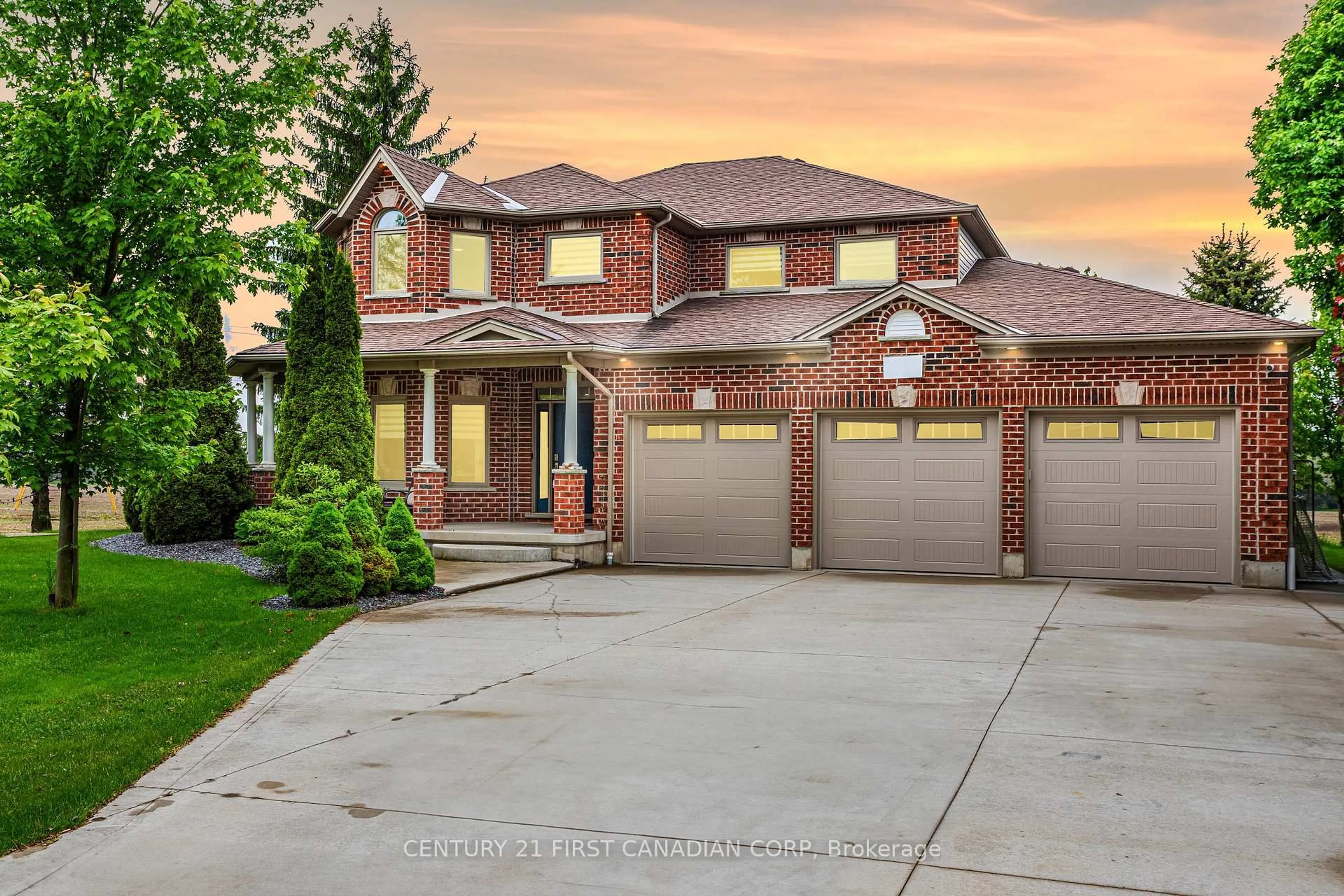 Home with brick exterior material, street for 23887 Denfield Rd, Middlesex Centre Ontario N0M 1P0