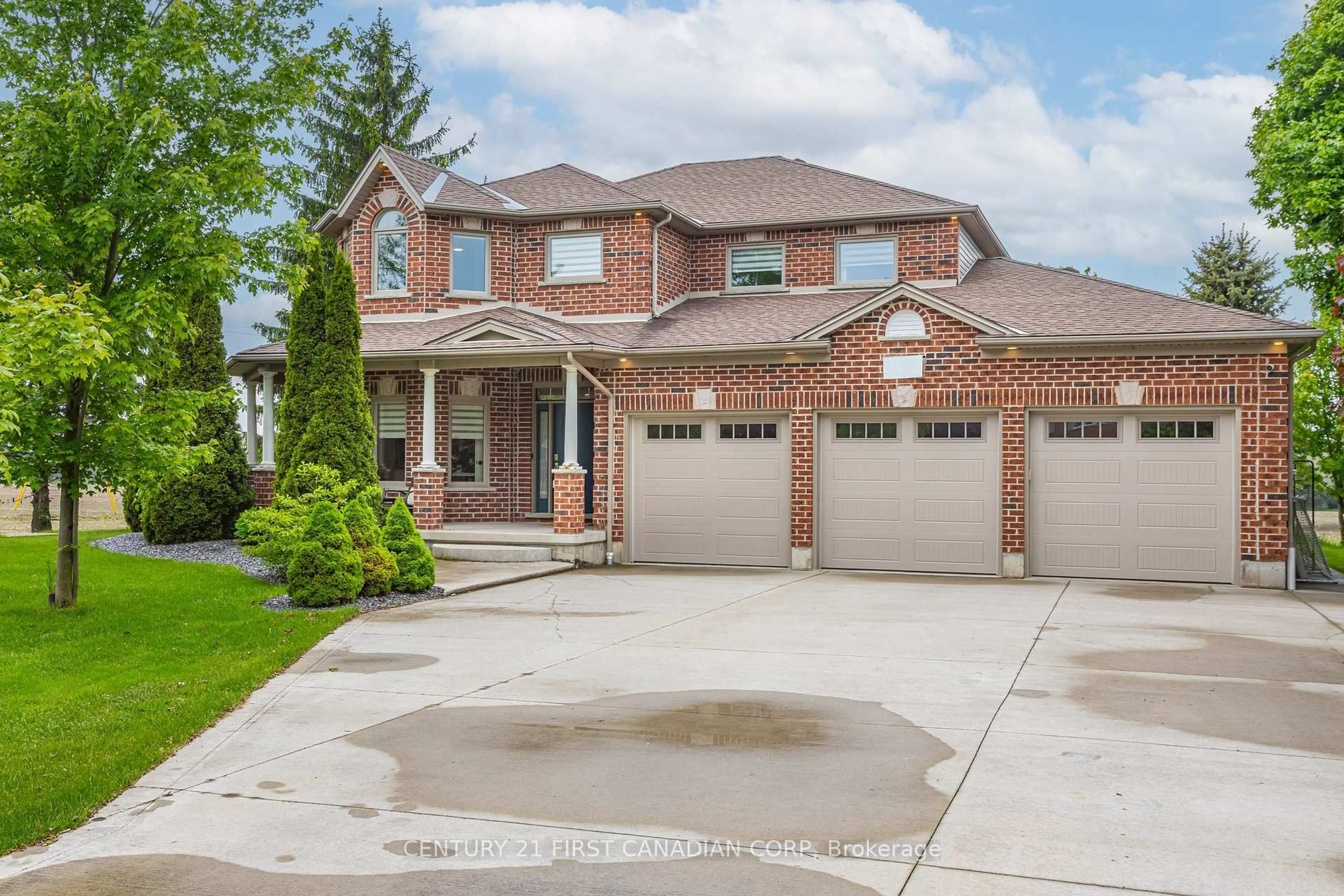 Home with brick exterior material, street for 23887 Denfield Rd, Middlesex Centre Ontario N0M 1P0