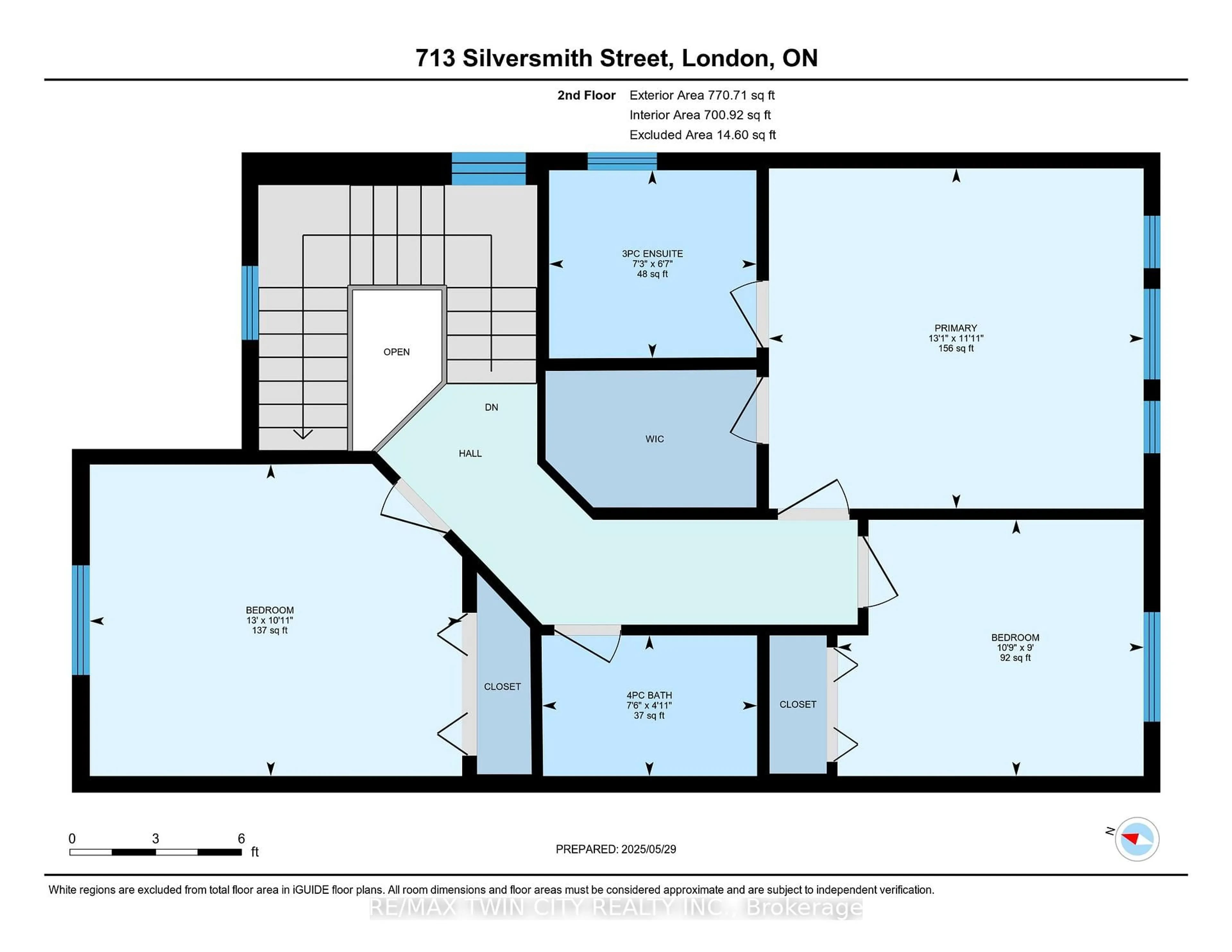 Floor plan for 713 Silversmith St, London North Ontario N6H 5R7